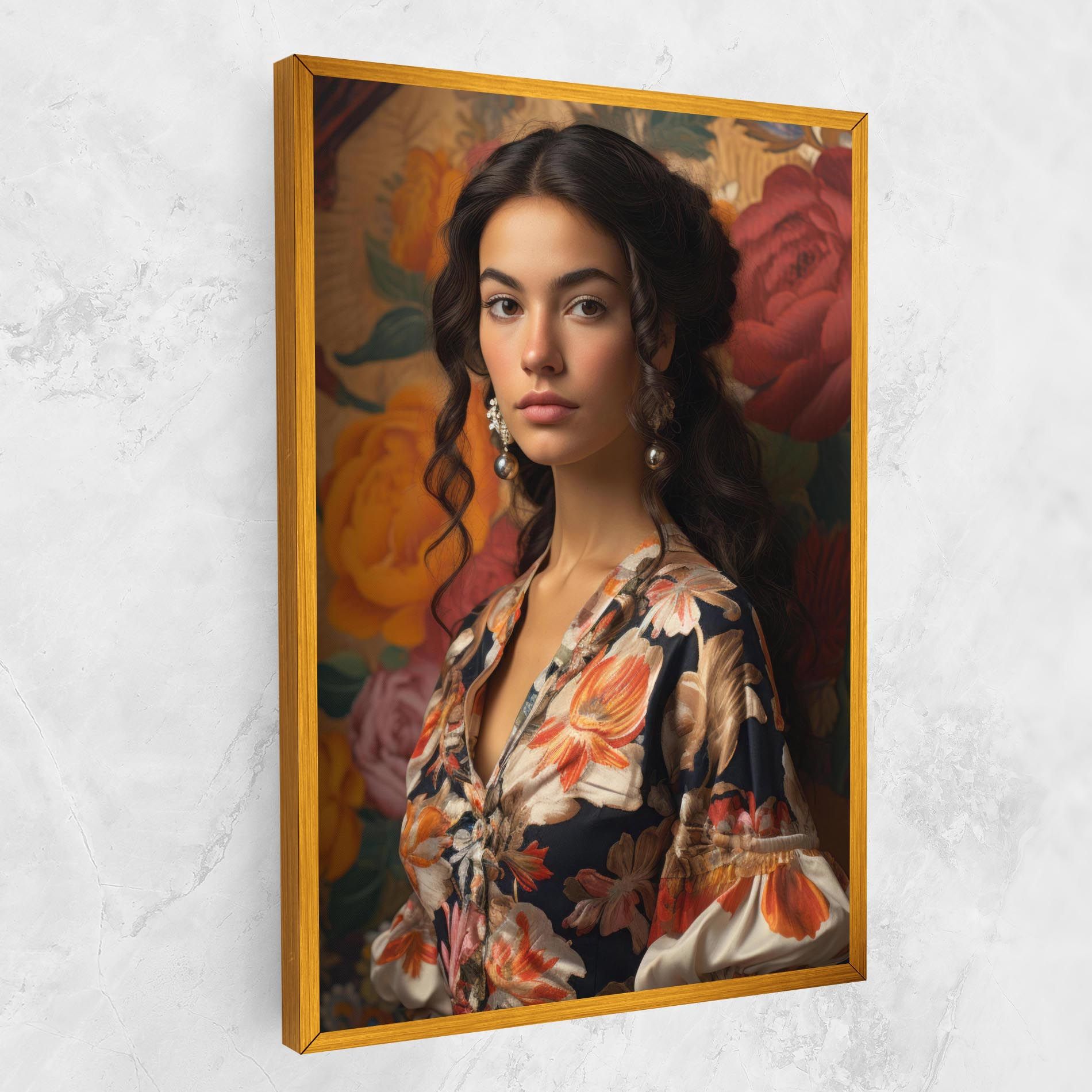 Floral Dress Lady mockup 1