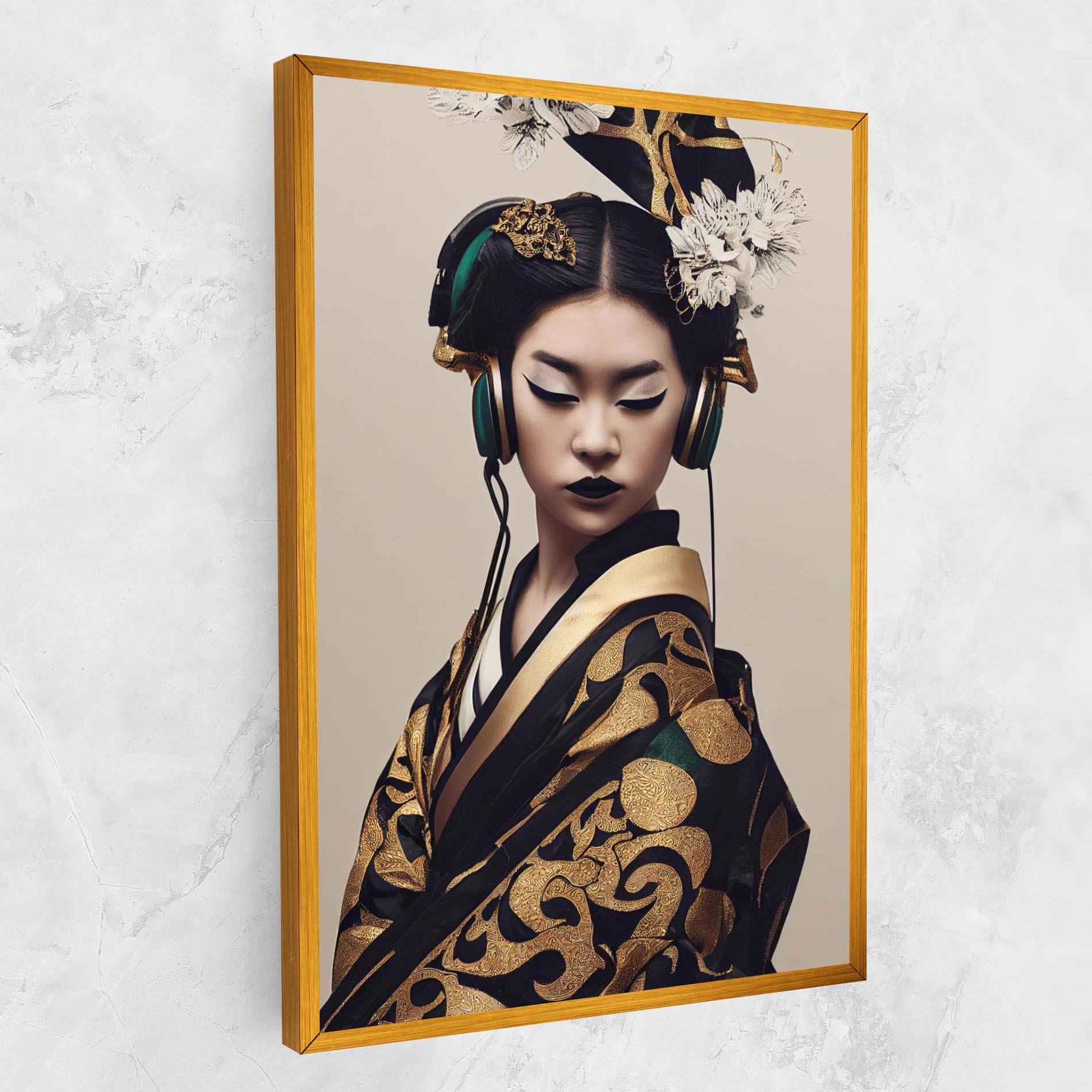 Leinwandbild Kimono Headphones mockup 1