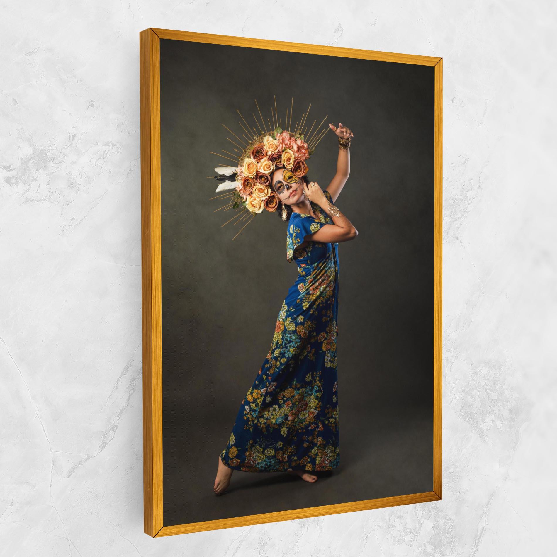 Leinwandbild Sugar Skull Face mockup 1