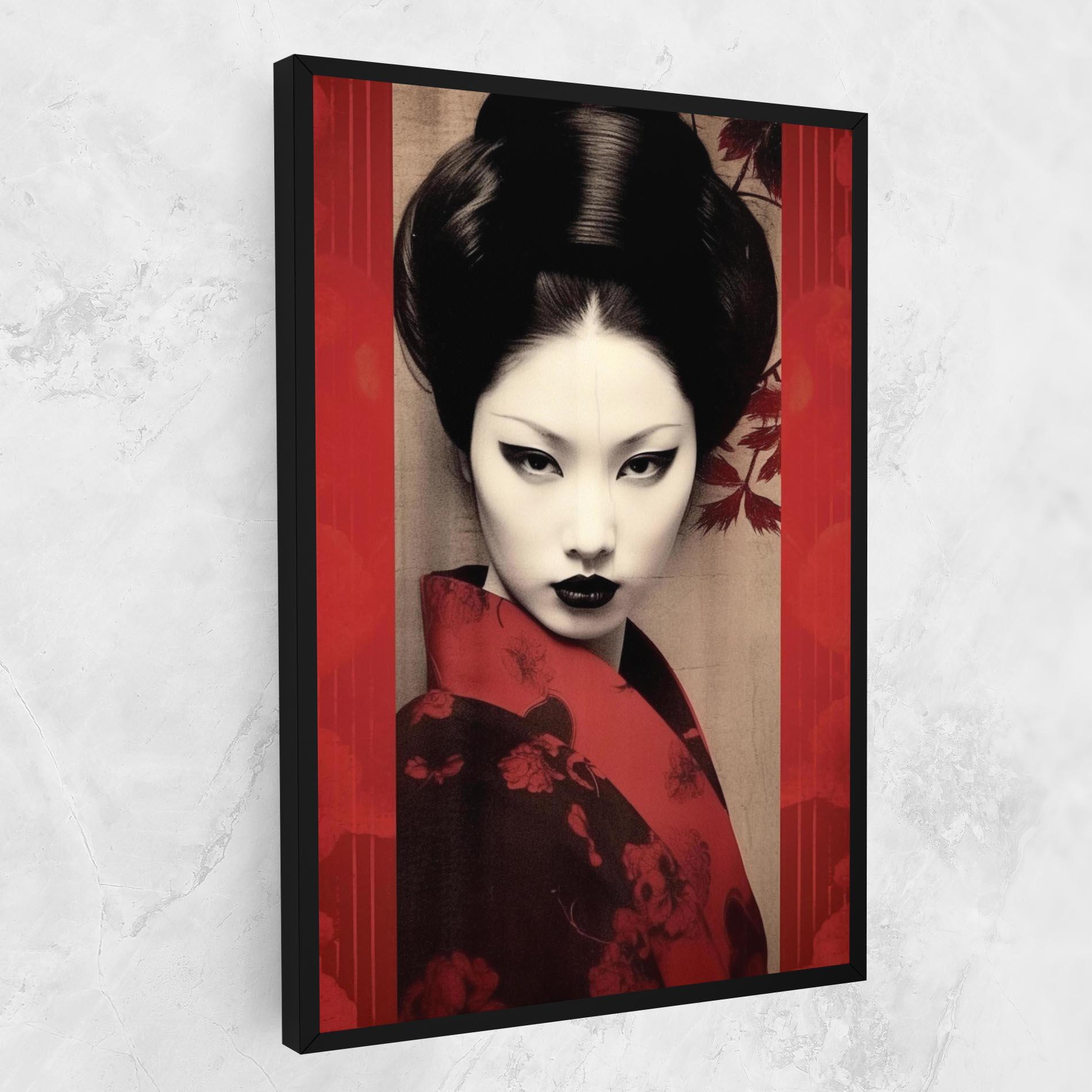 Leinwandbild Black Asiatic Makeup mockup 1