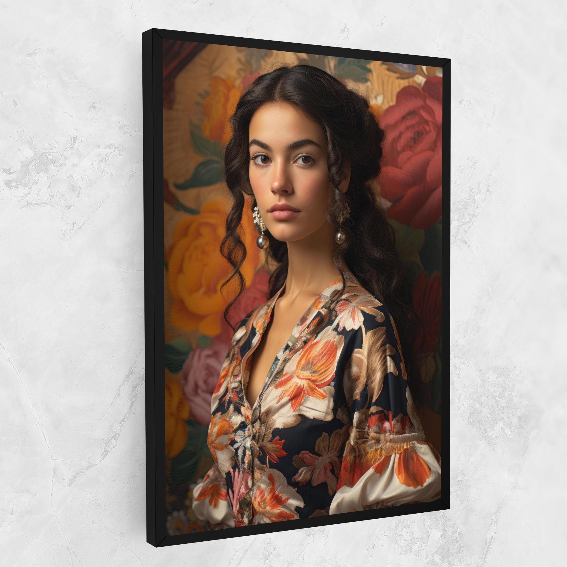 Floral Dress Lady mockup 1