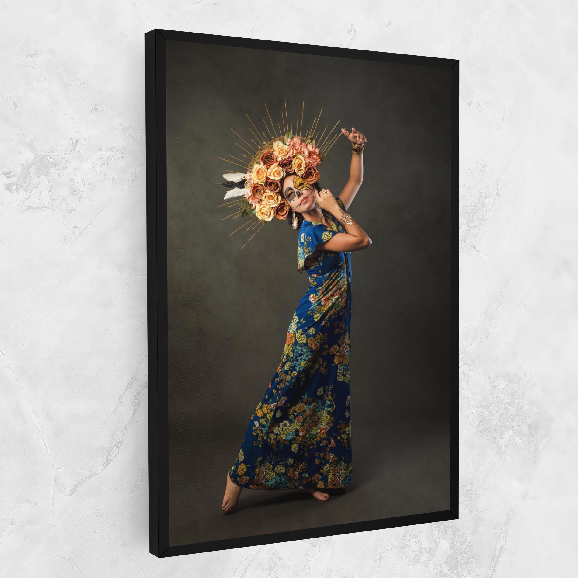 Leinwandbild Sugar Skull Face mockup 1