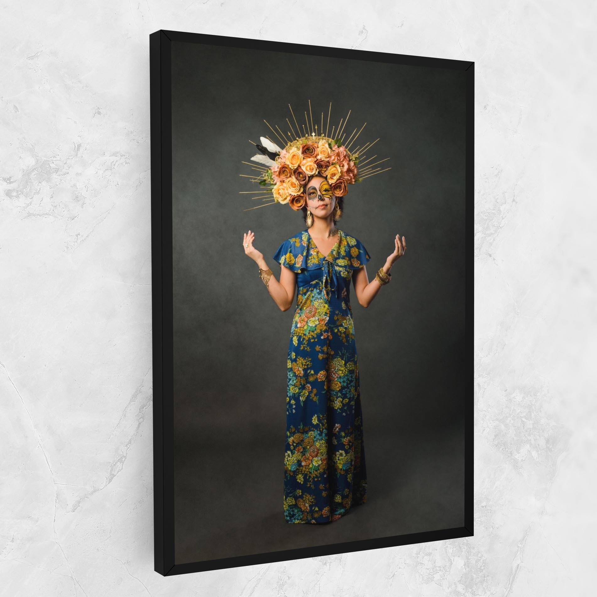 Leinwandbild Sugar Skull Makeup mockup 1