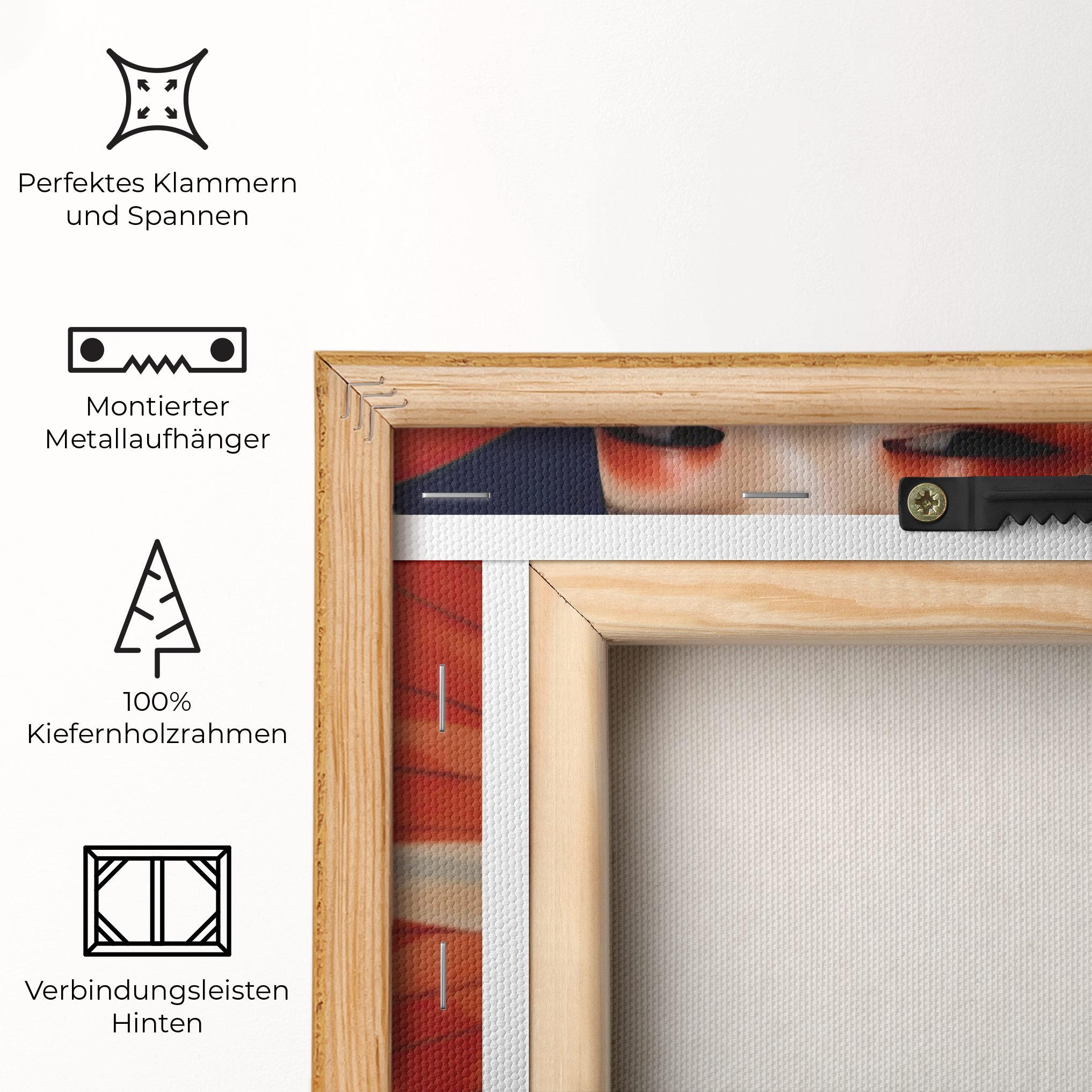 Leinwandbild Asiatic Red Lips mockup 5