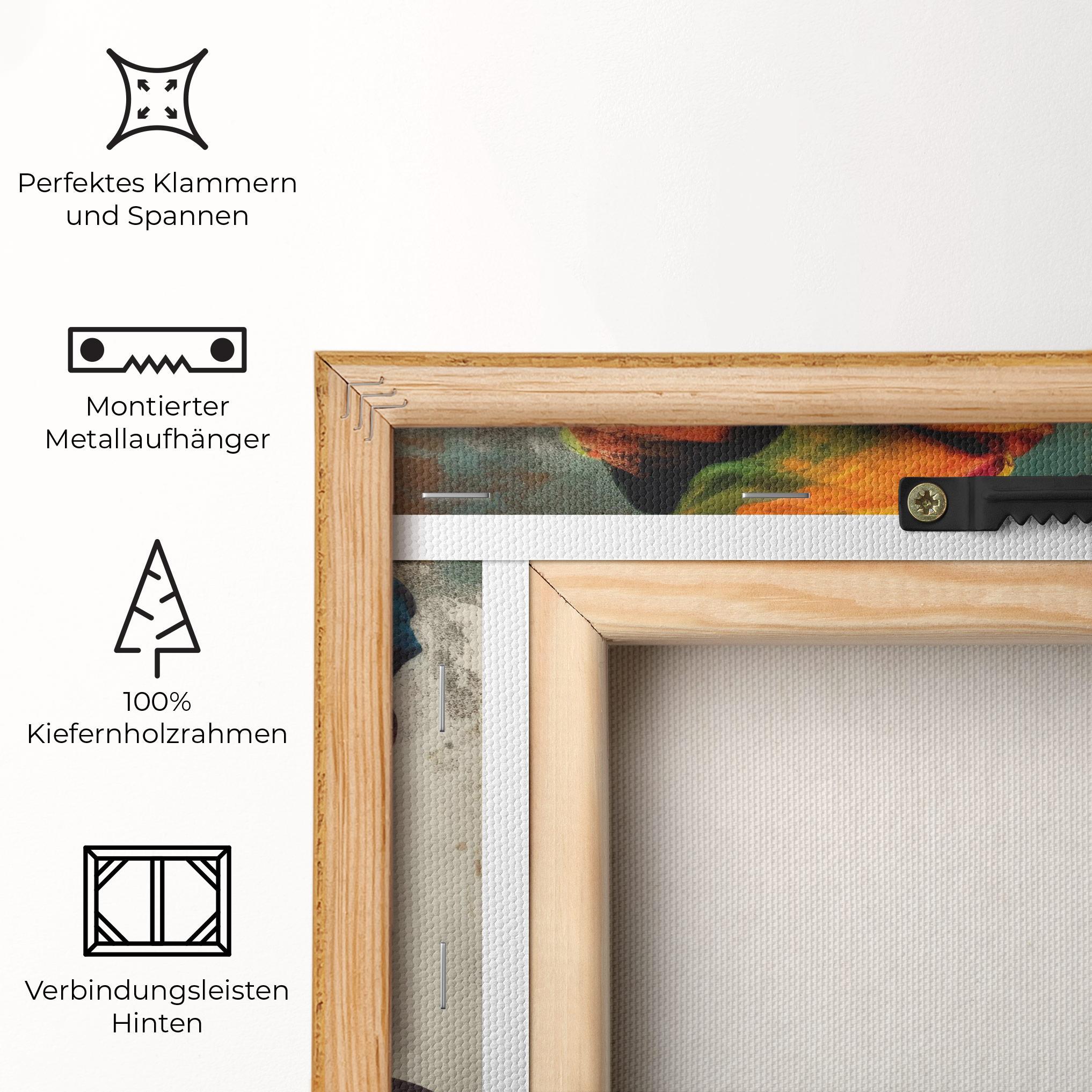 Leinwandbild Yellow Turban Art mockup 5