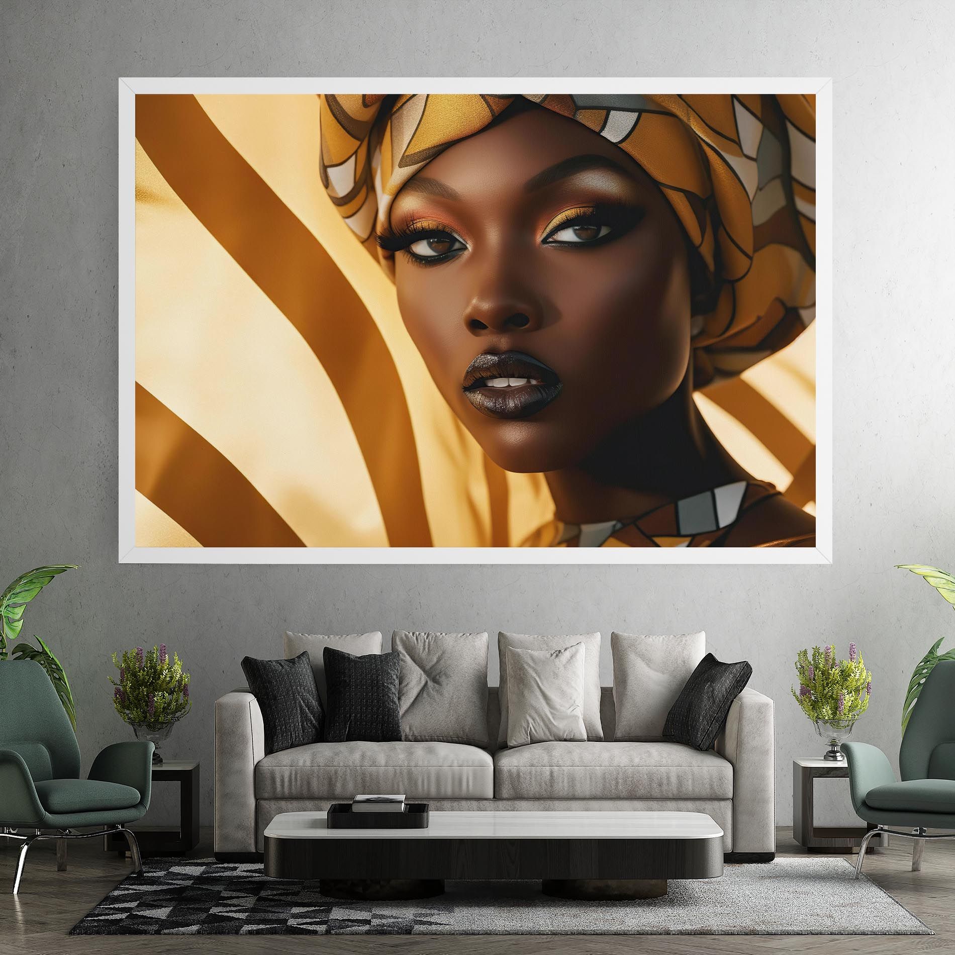 Fashion African Woman mockup 7