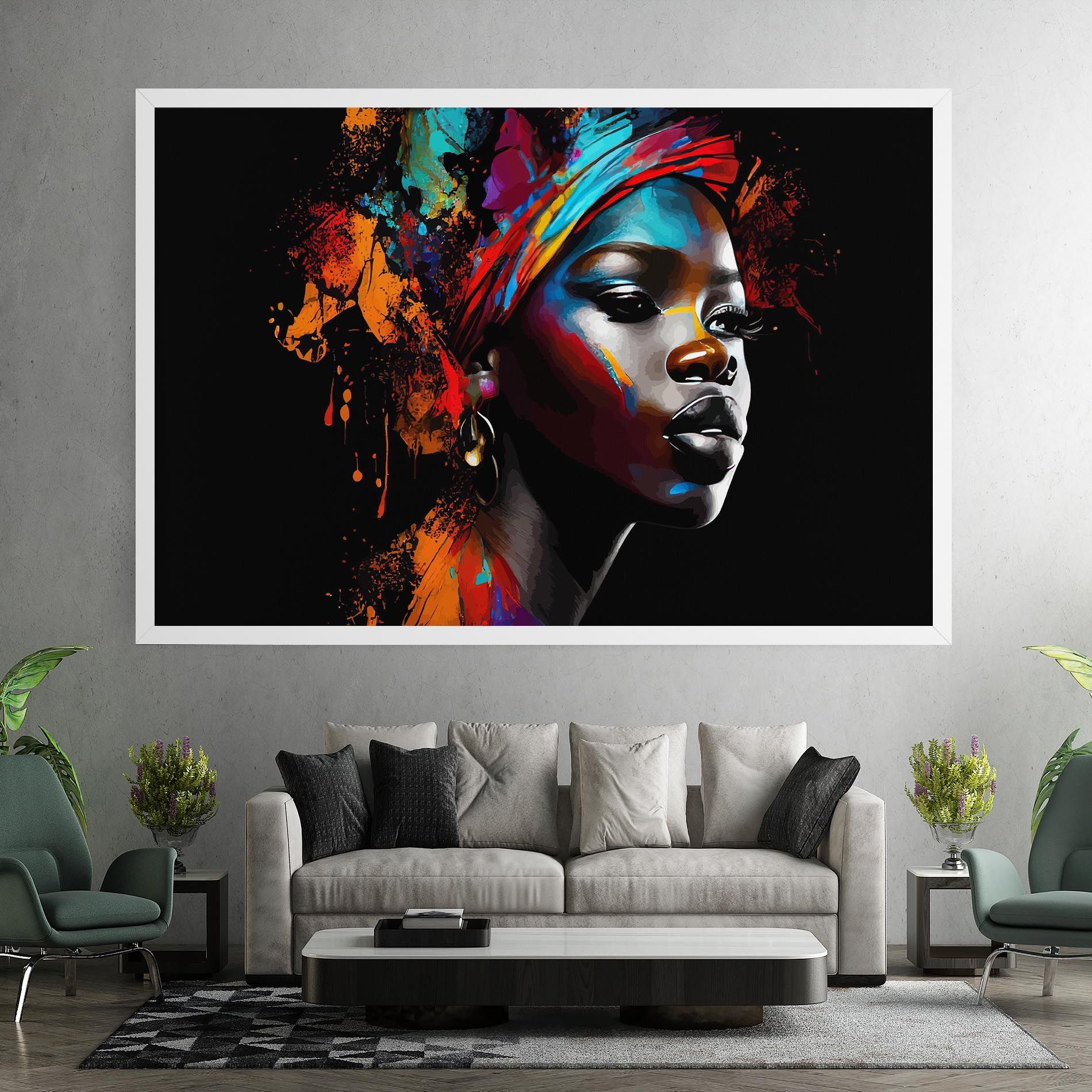 Pretty African Art Splash mockup 7