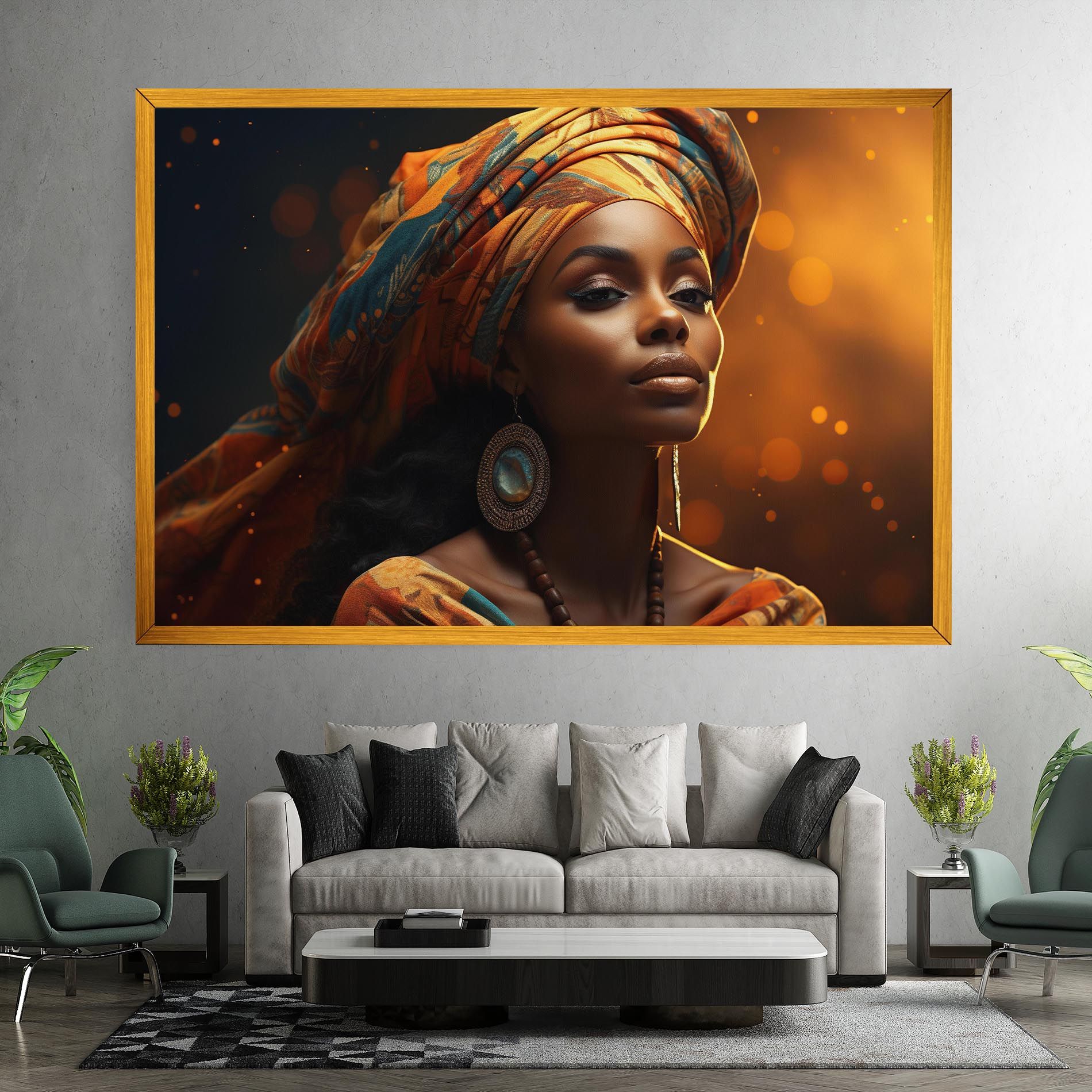 Fashion African Portrait mockup 7