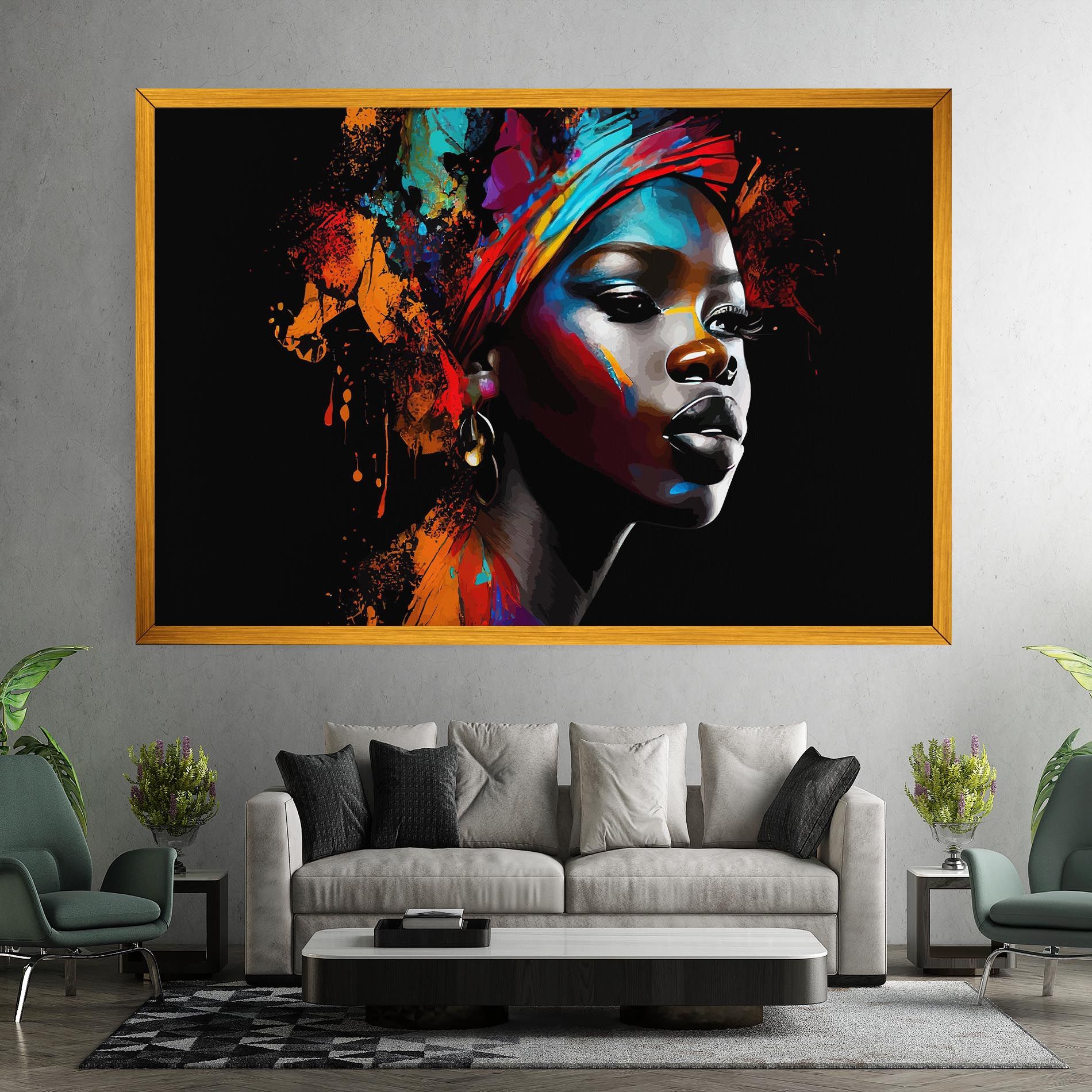 Pretty African Art Splash mockup 7