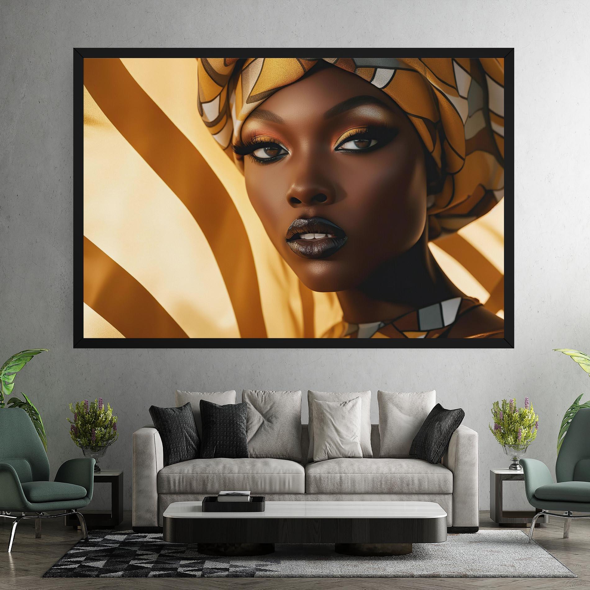 Leinwandbild Fashion African Woman mockup 7