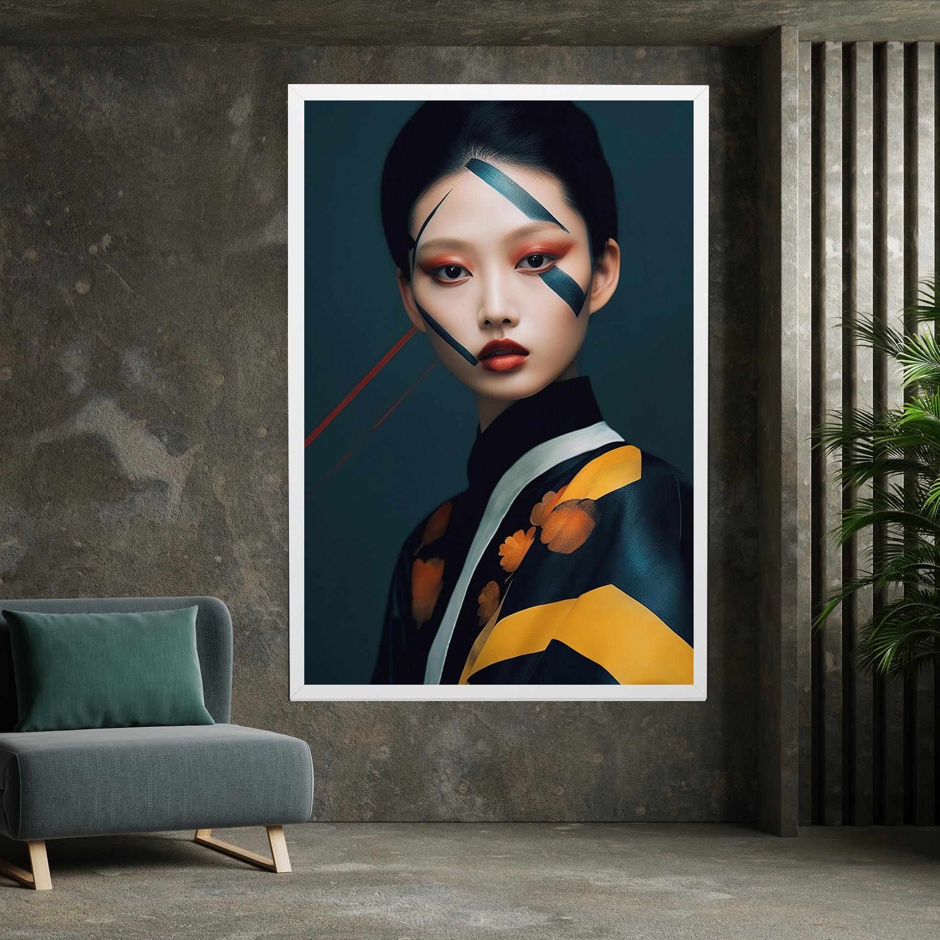 Asian Painted Woman mockup 7
