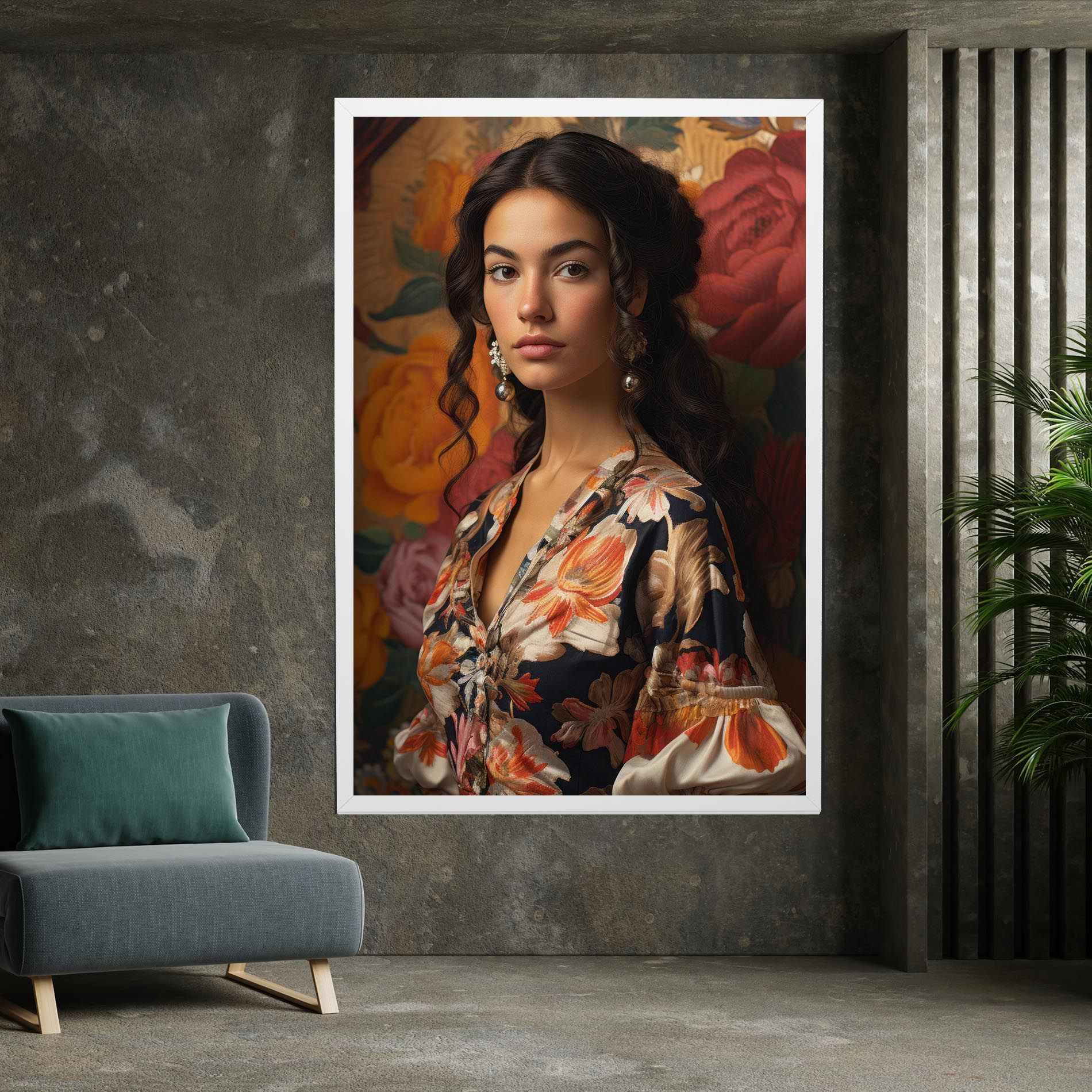 Floral Dress Lady mockup 7