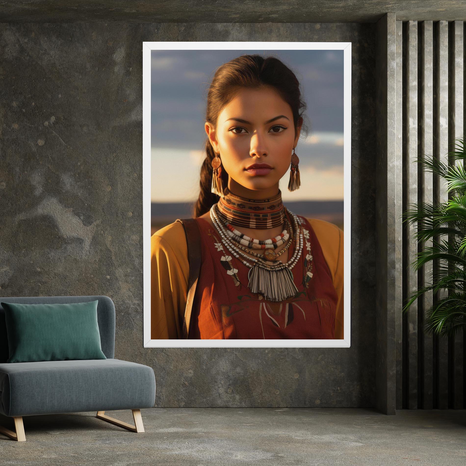 Leinwandbild Native American Desert mockup 7