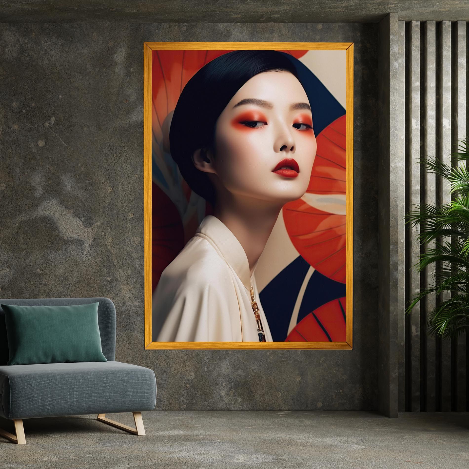 Asiatic Red Lips mockup 7