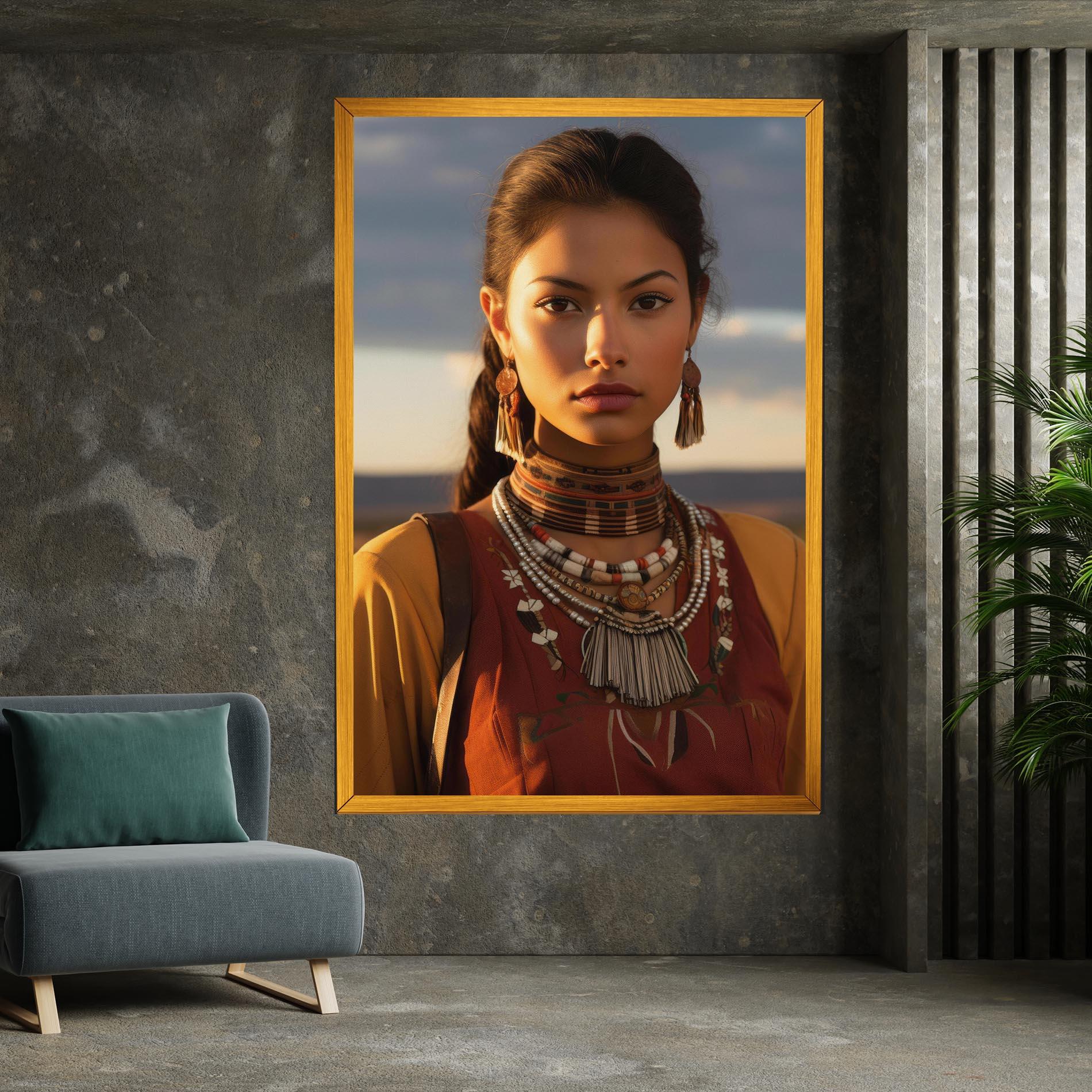 Leinwandbild Native American Desert mockup 7