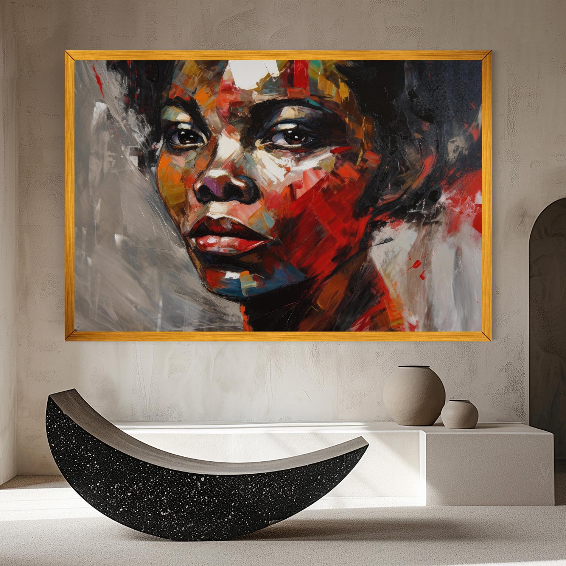 Leinwandbild Intense Portrait Art mockup 8