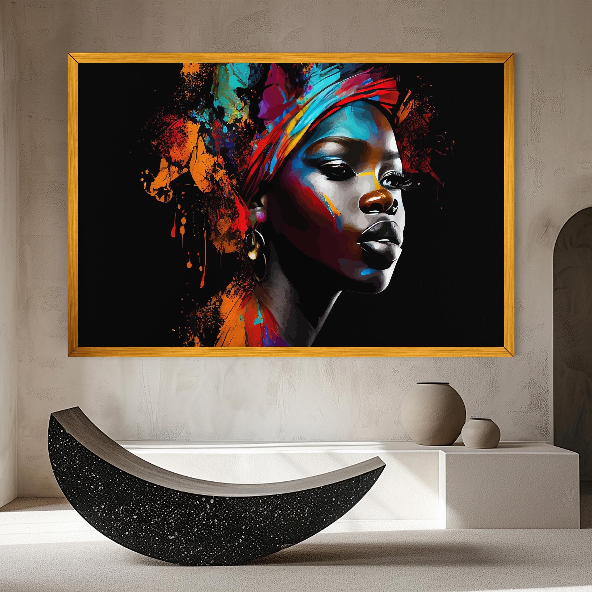 Pretty African Art Splash mockup 8