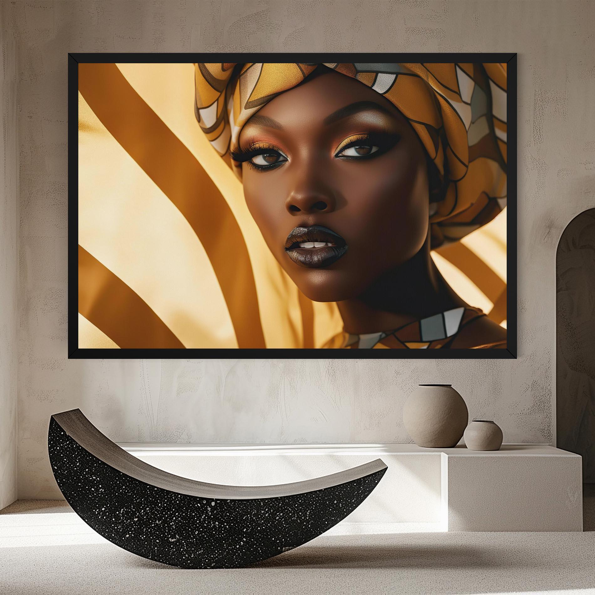 Leinwandbild Fashion African Woman mockup 8