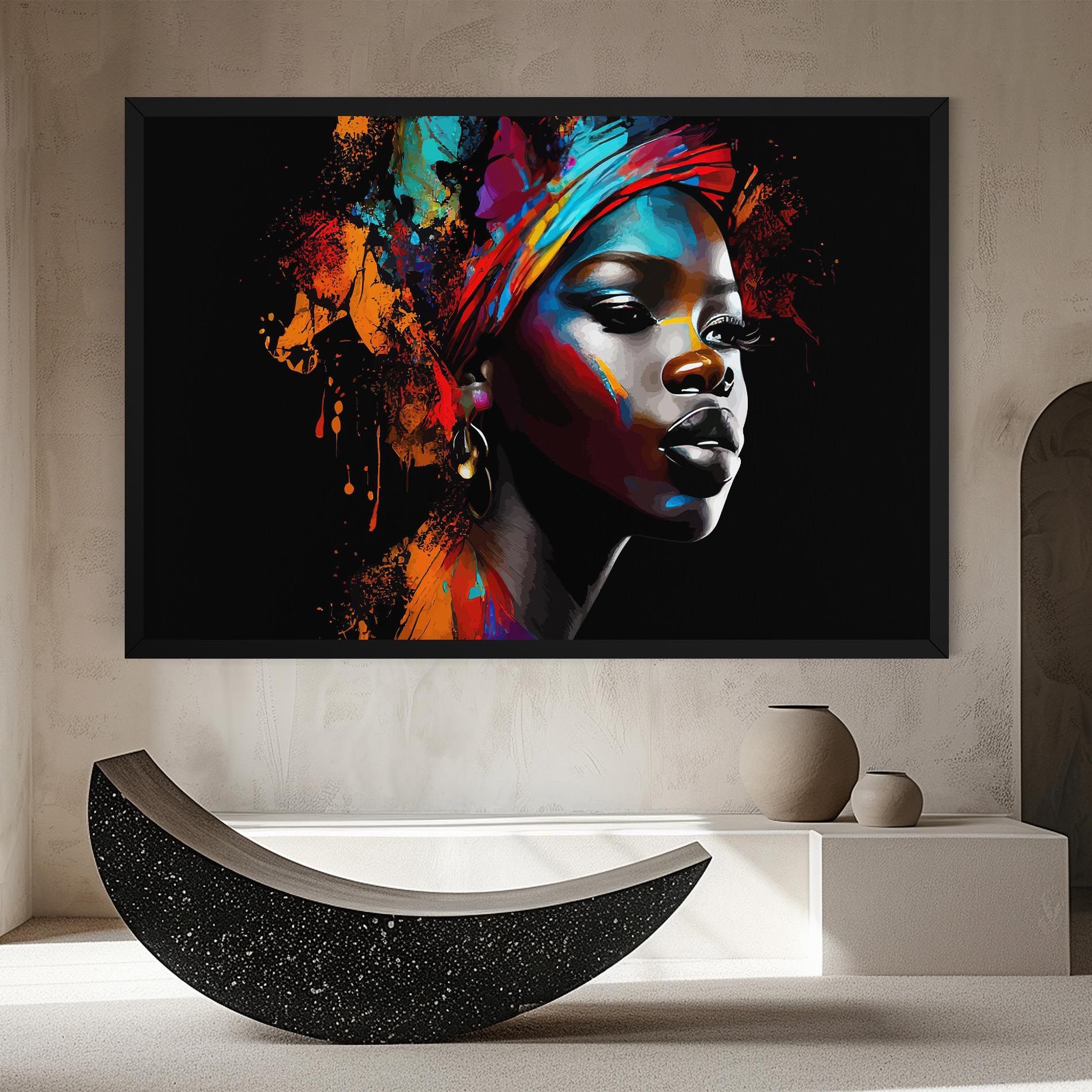 Pretty African Art Splash mockup 8