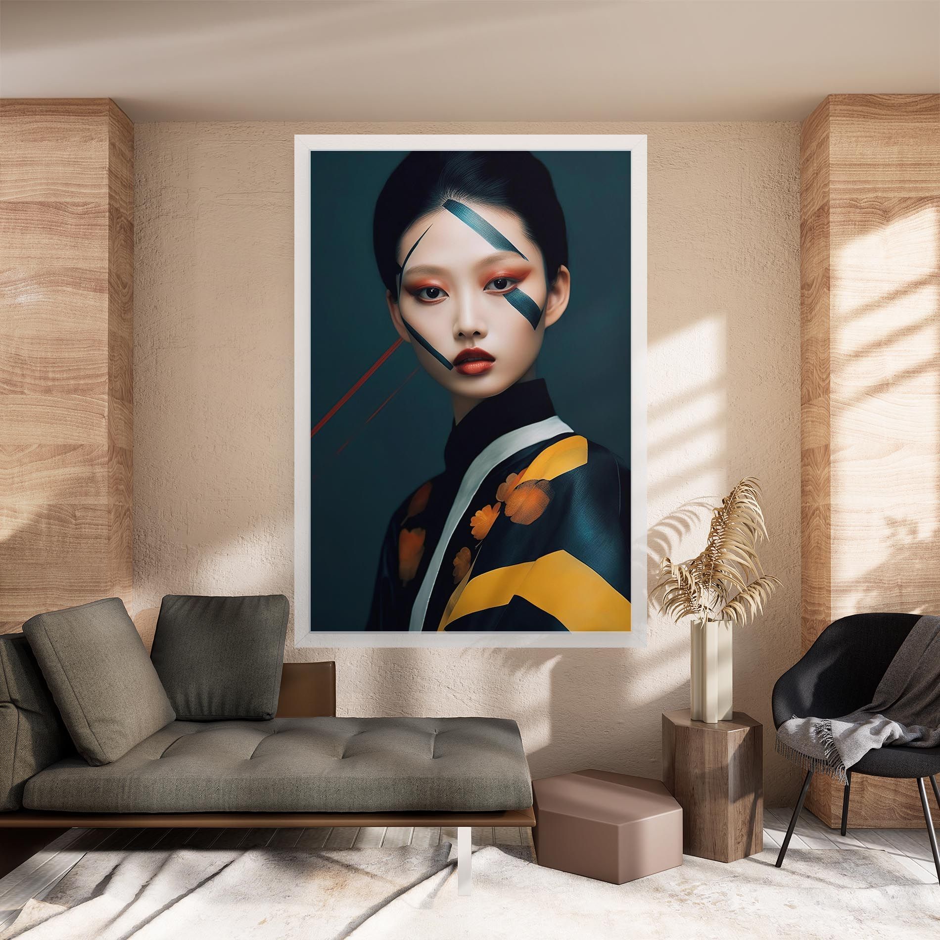 Asian Painted Woman mockup 8