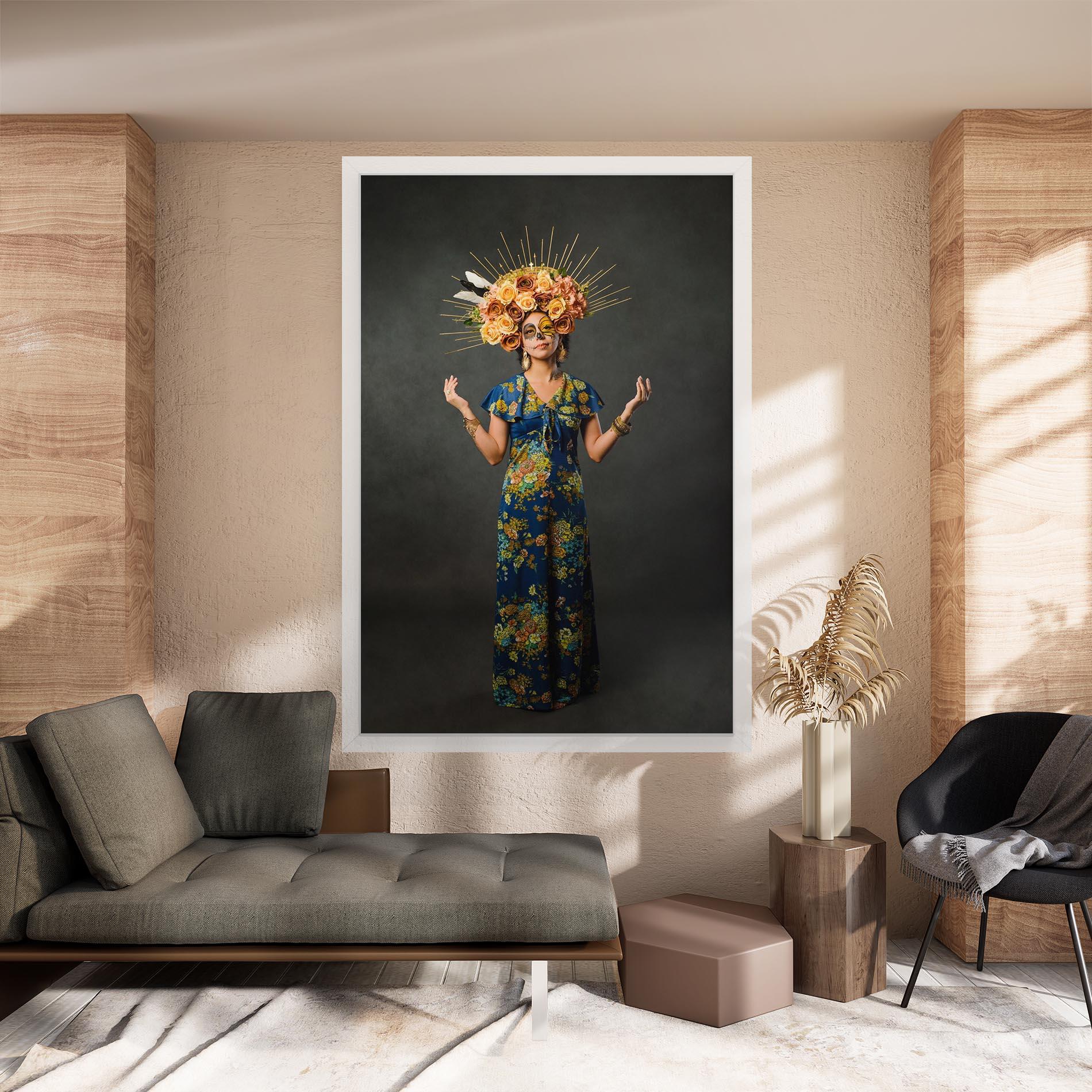 Leinwandbild Sugar Skull Makeup mockup 8