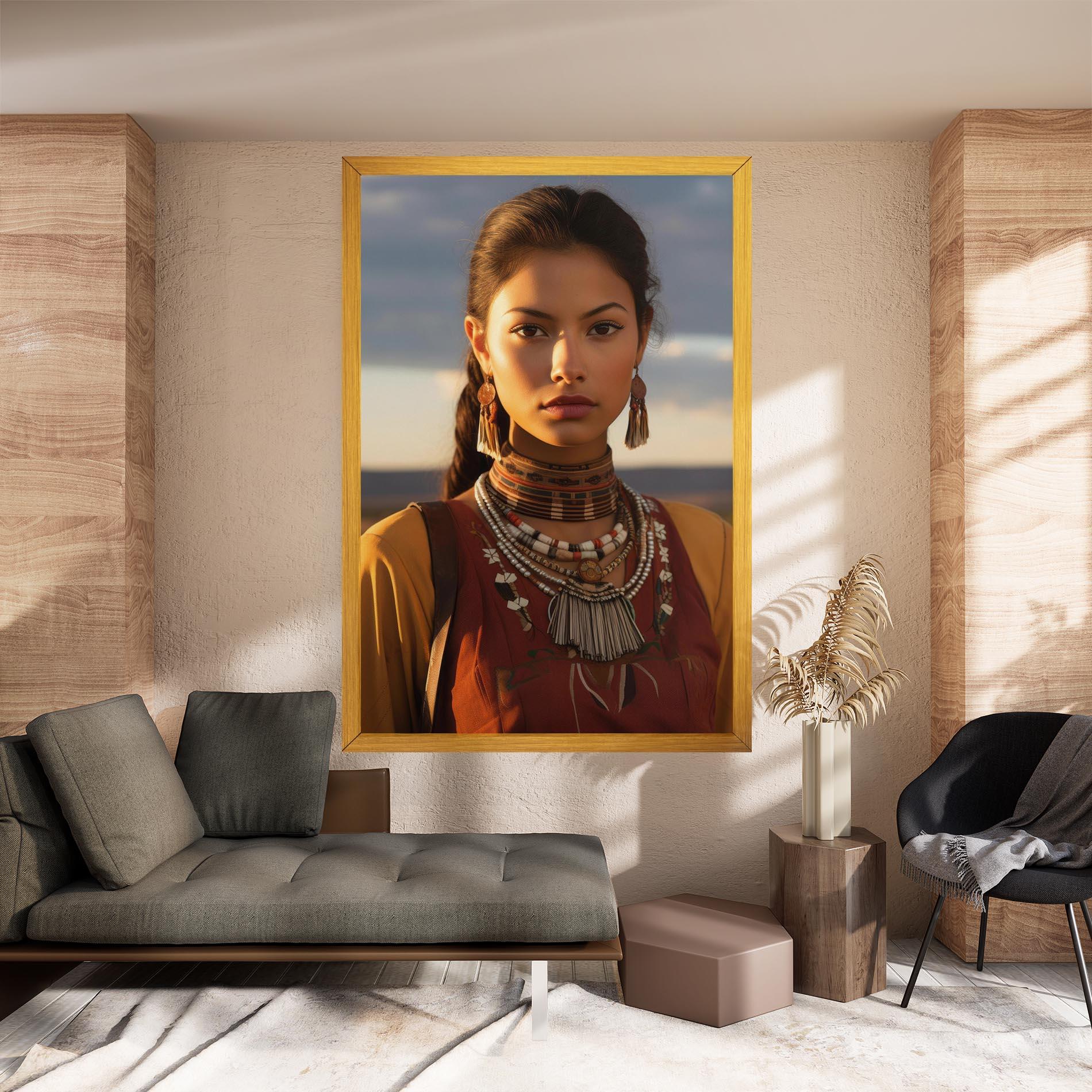 Leinwandbild Native American Desert mockup 8
