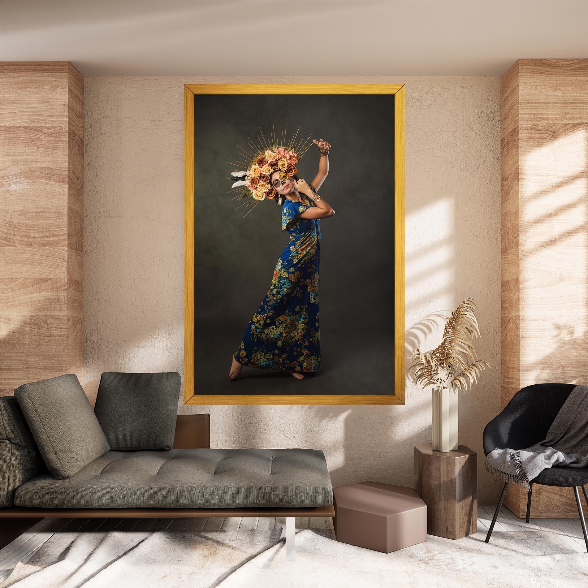 Leinwandbild Sugar Skull Face mockup 8