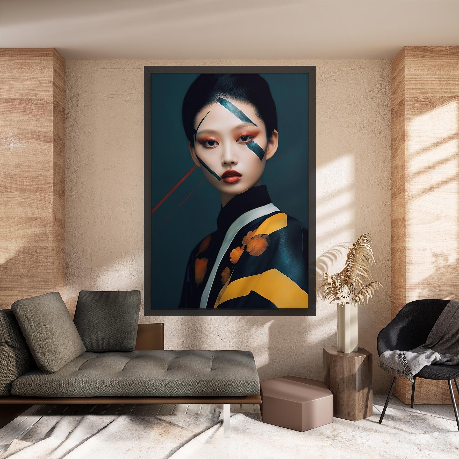 Asian Painted Woman mockup 8
