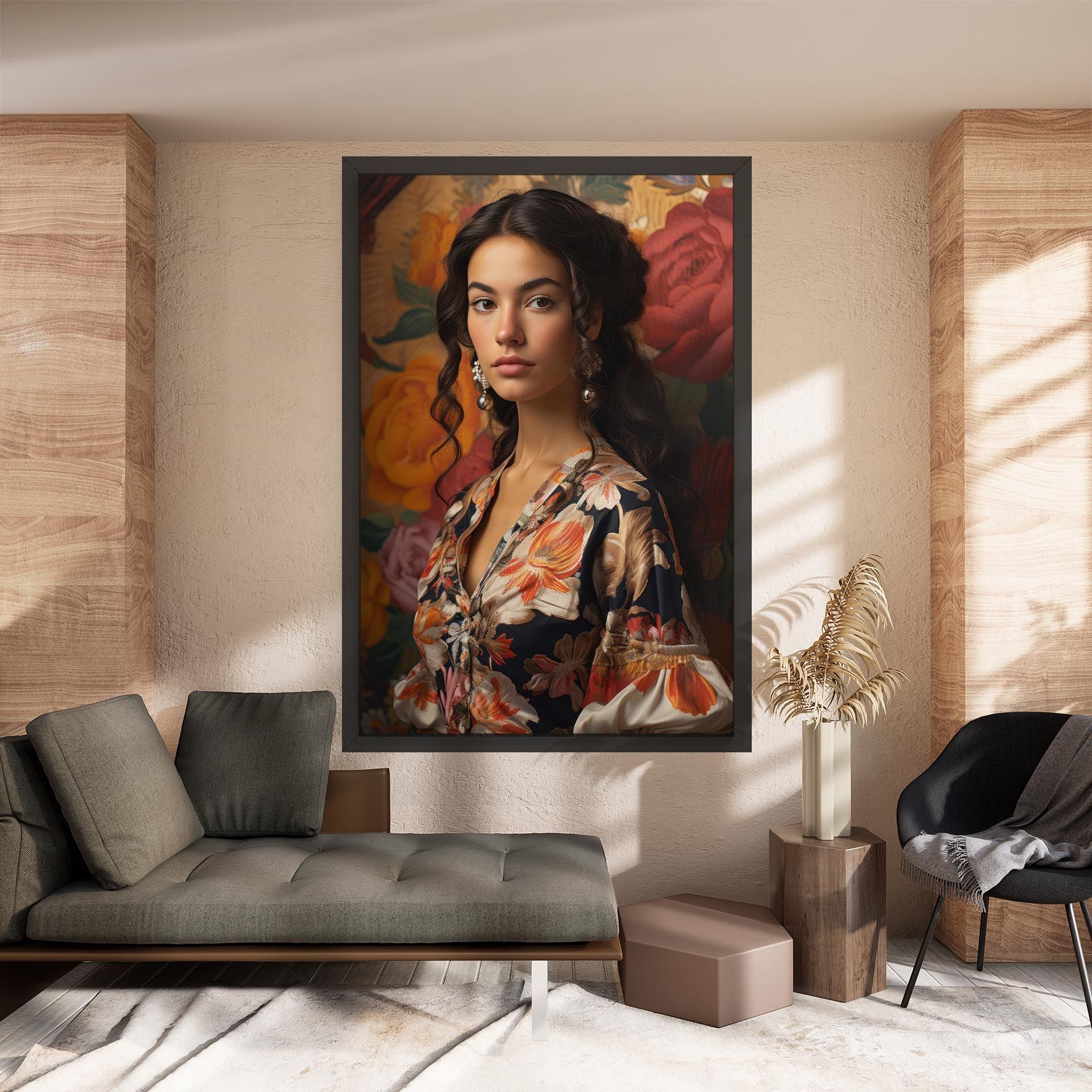 Floral Dress Lady mockup 8