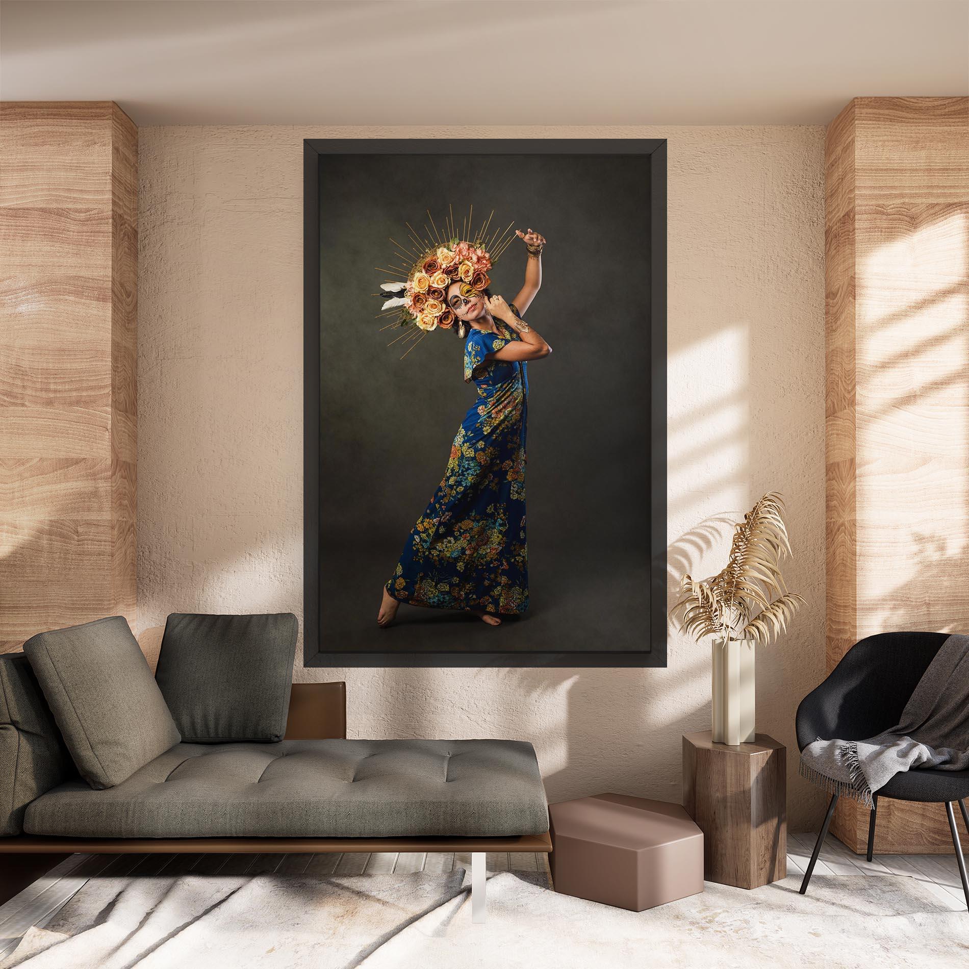 Leinwandbild Sugar Skull Face mockup 8