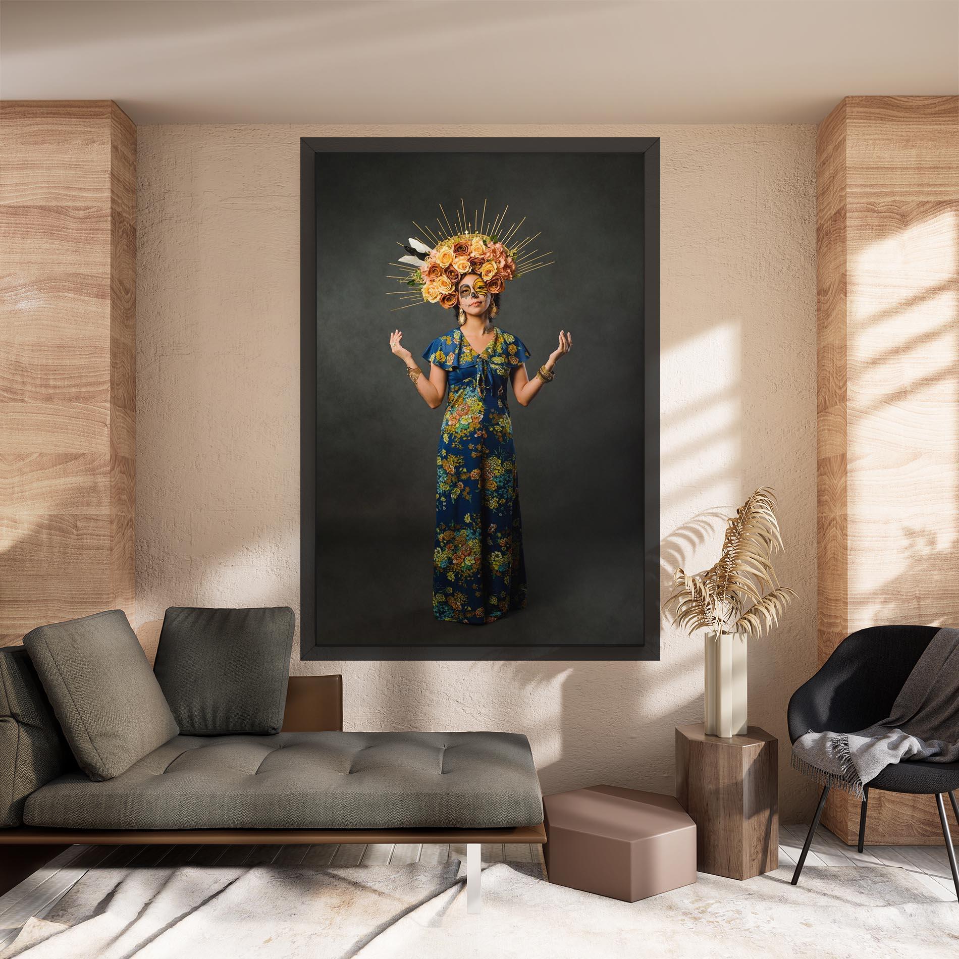 Leinwandbild Sugar Skull Makeup mockup 8