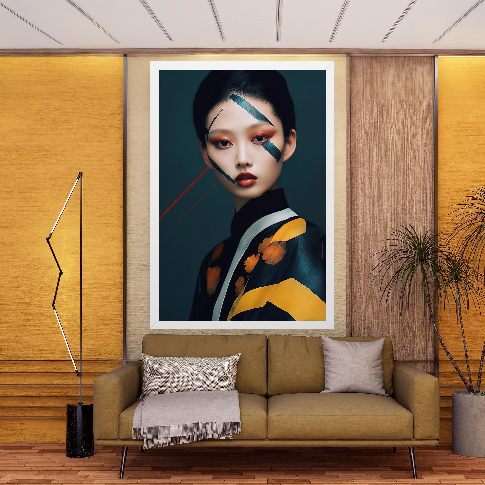 Asian Painted Woman mockup 9