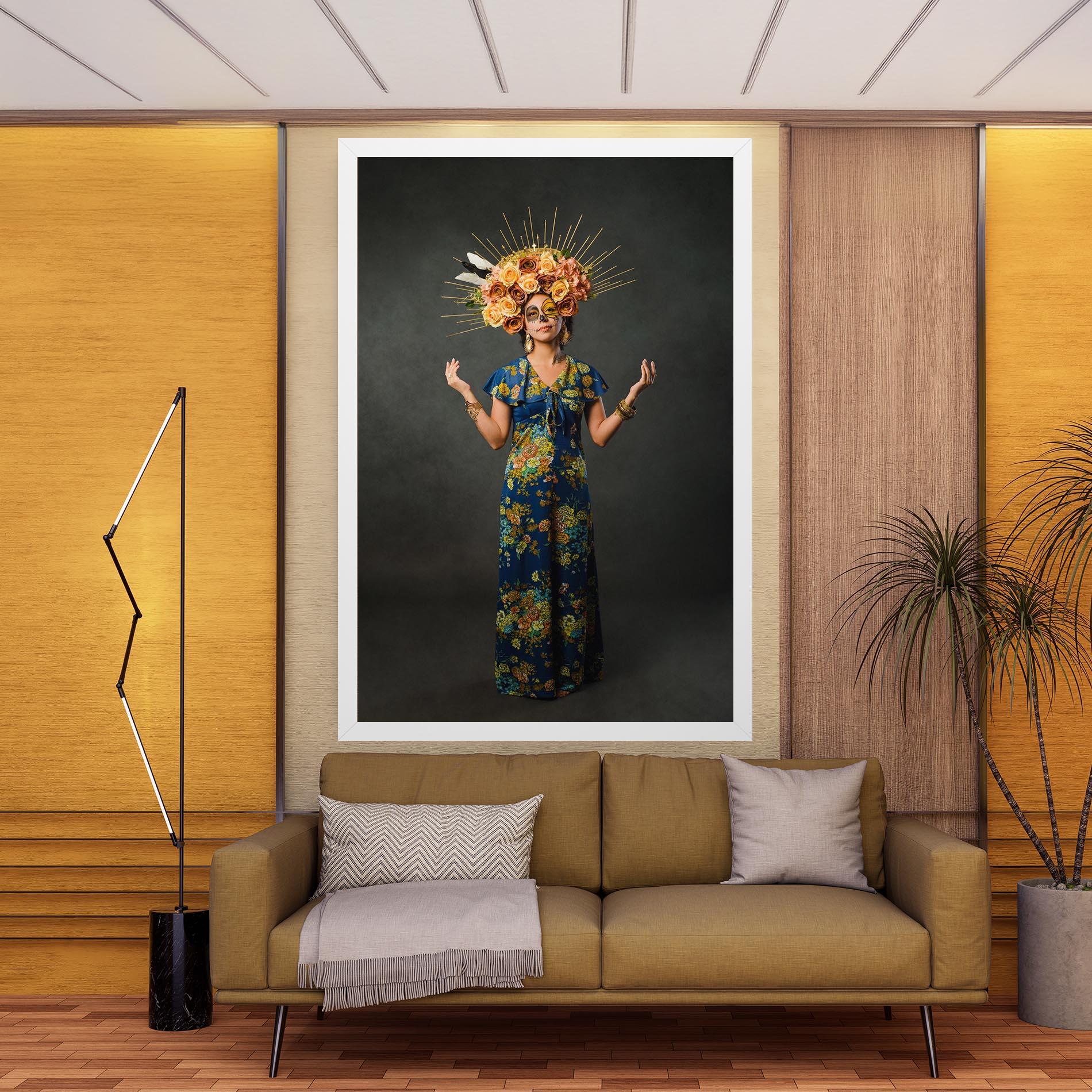 Leinwandbild Sugar Skull Makeup mockup 9