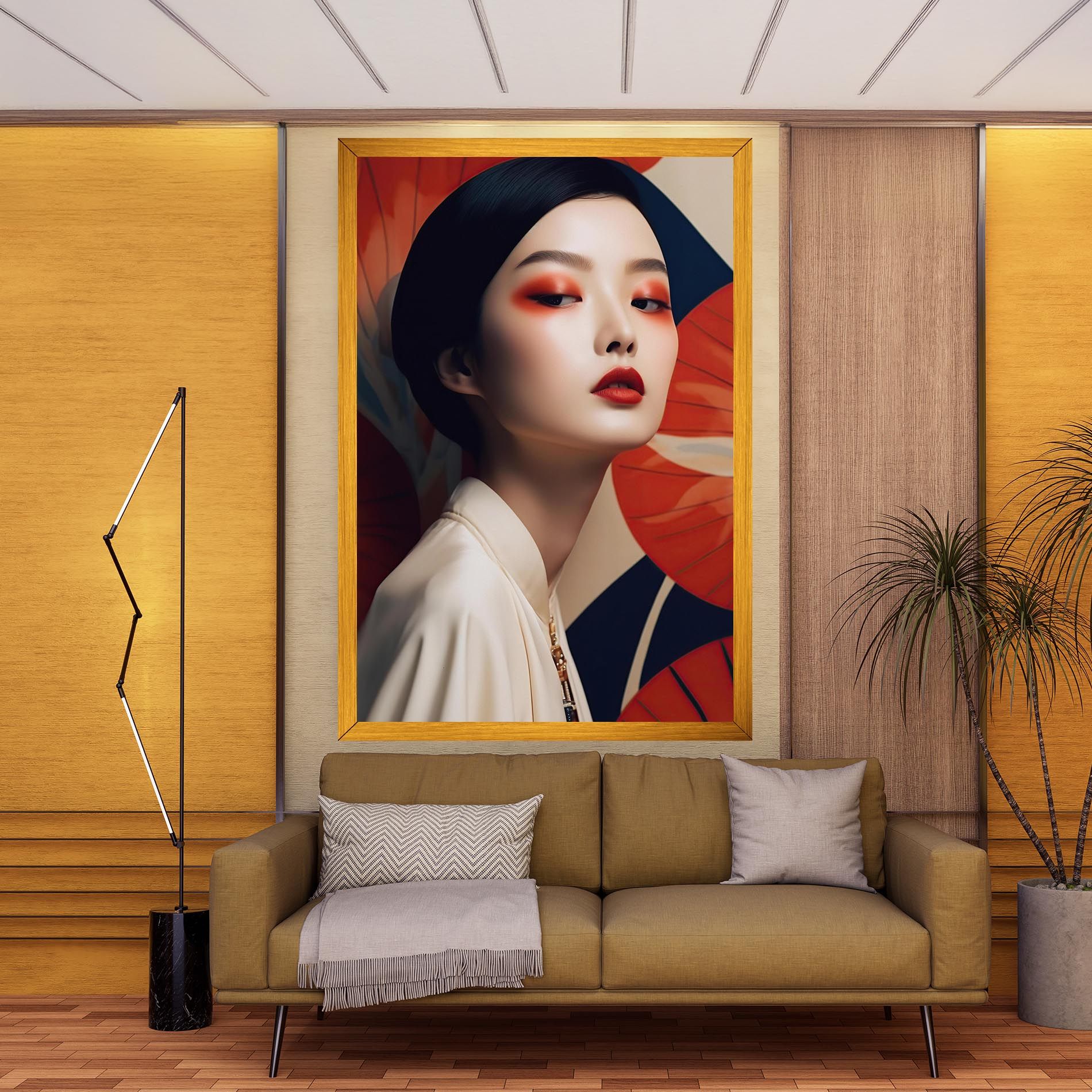 Asiatic Red Lips mockup 9