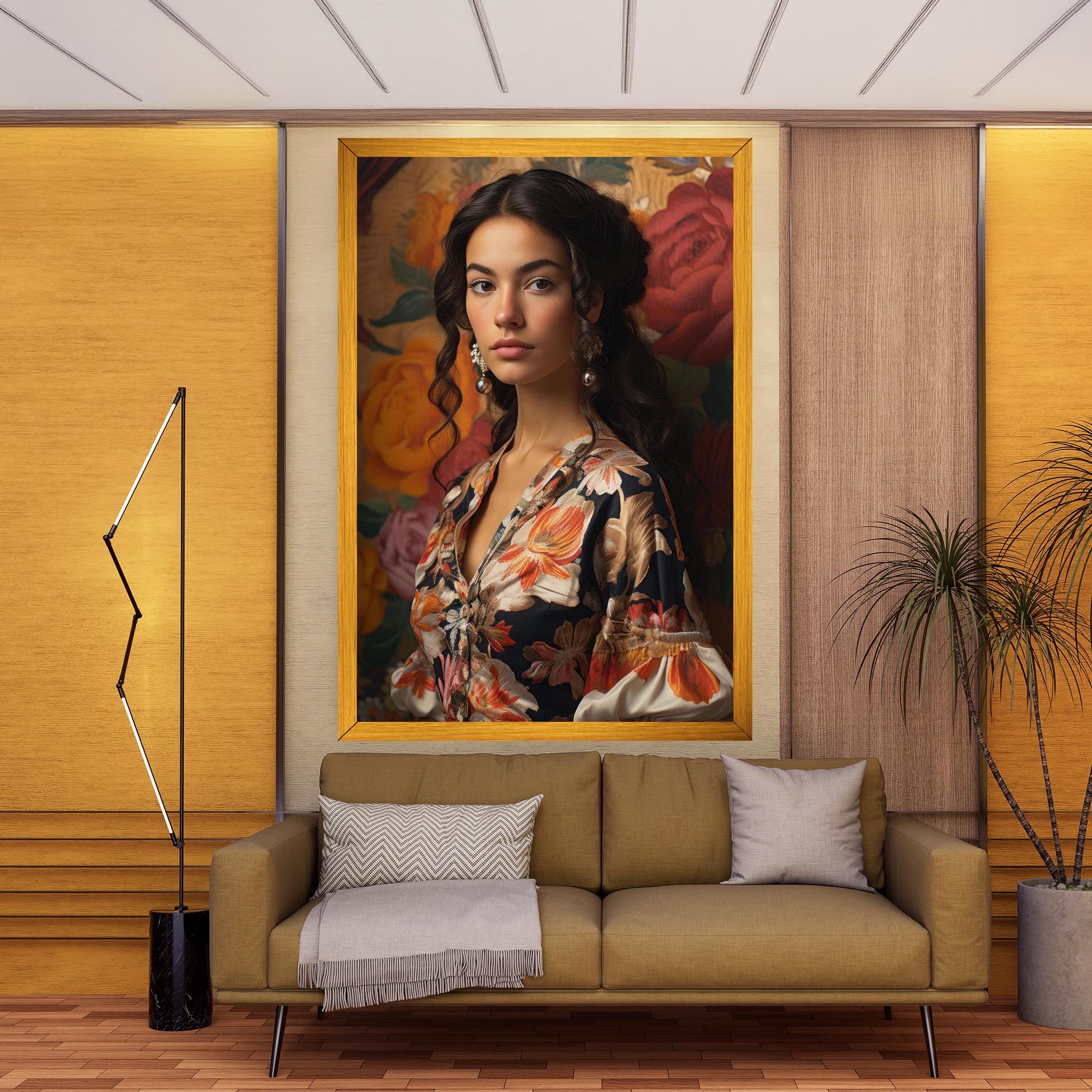 Floral Dress Lady mockup 9