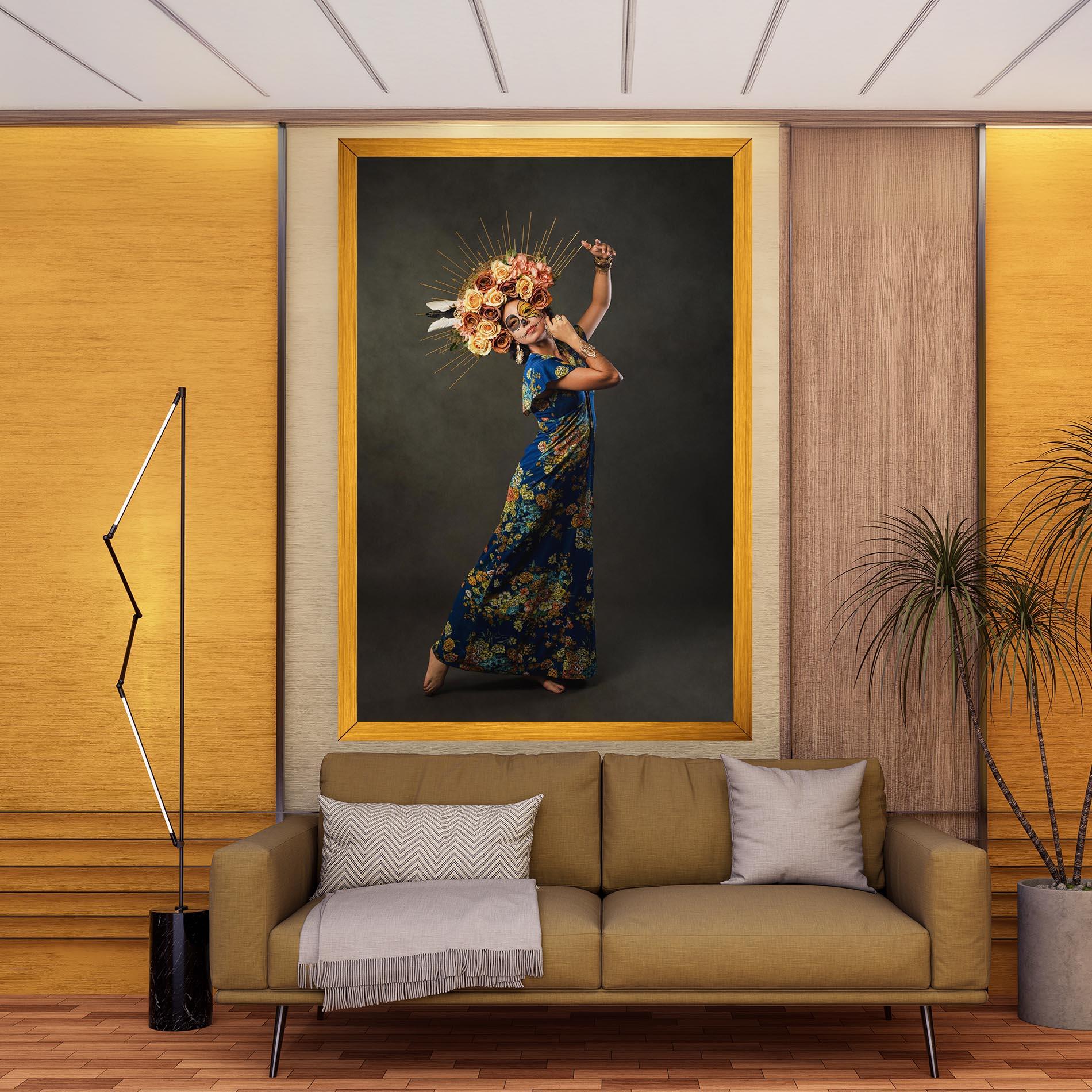 Leinwandbild Sugar Skull Face mockup 9