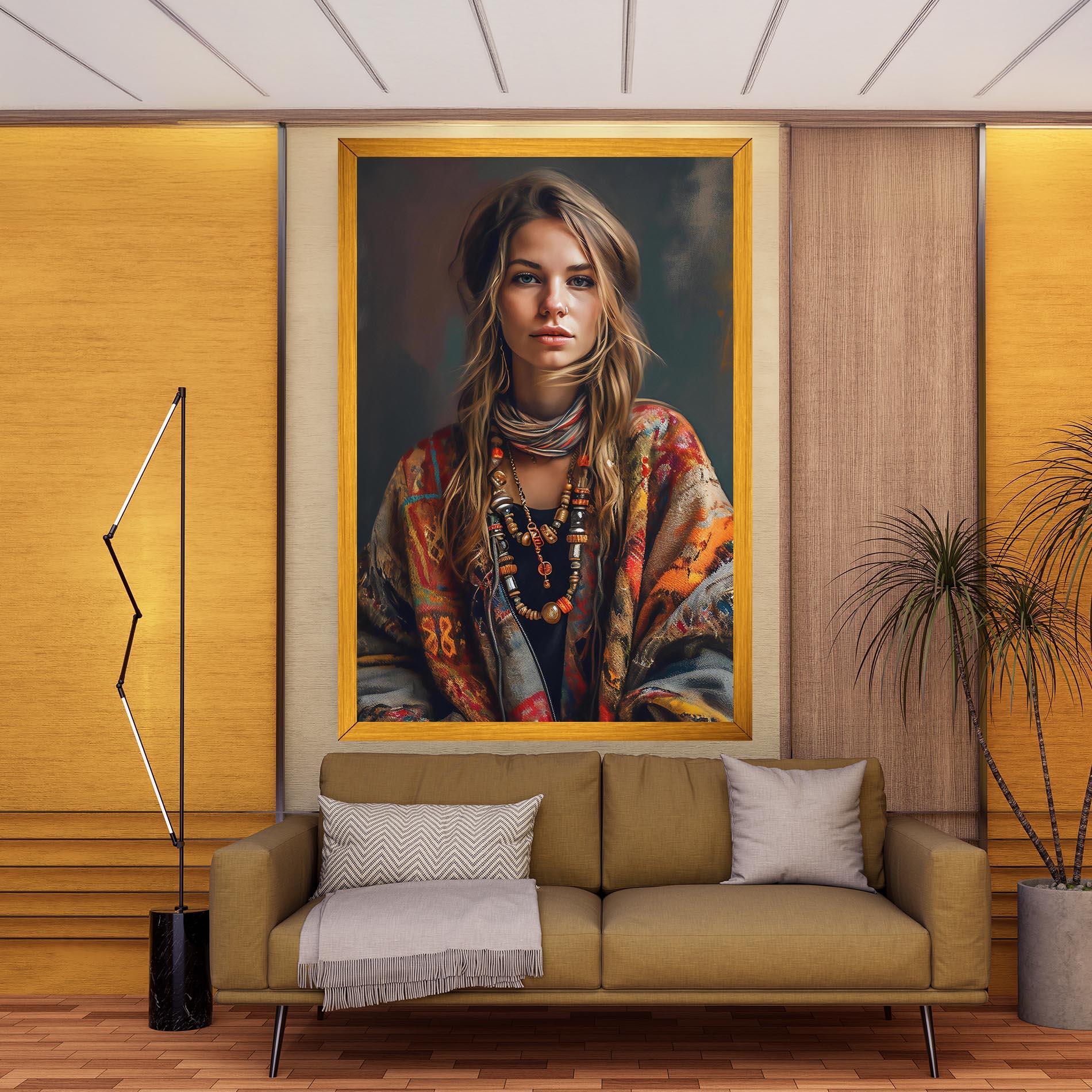 Leinwandbild Woolen Sweater mockup 9