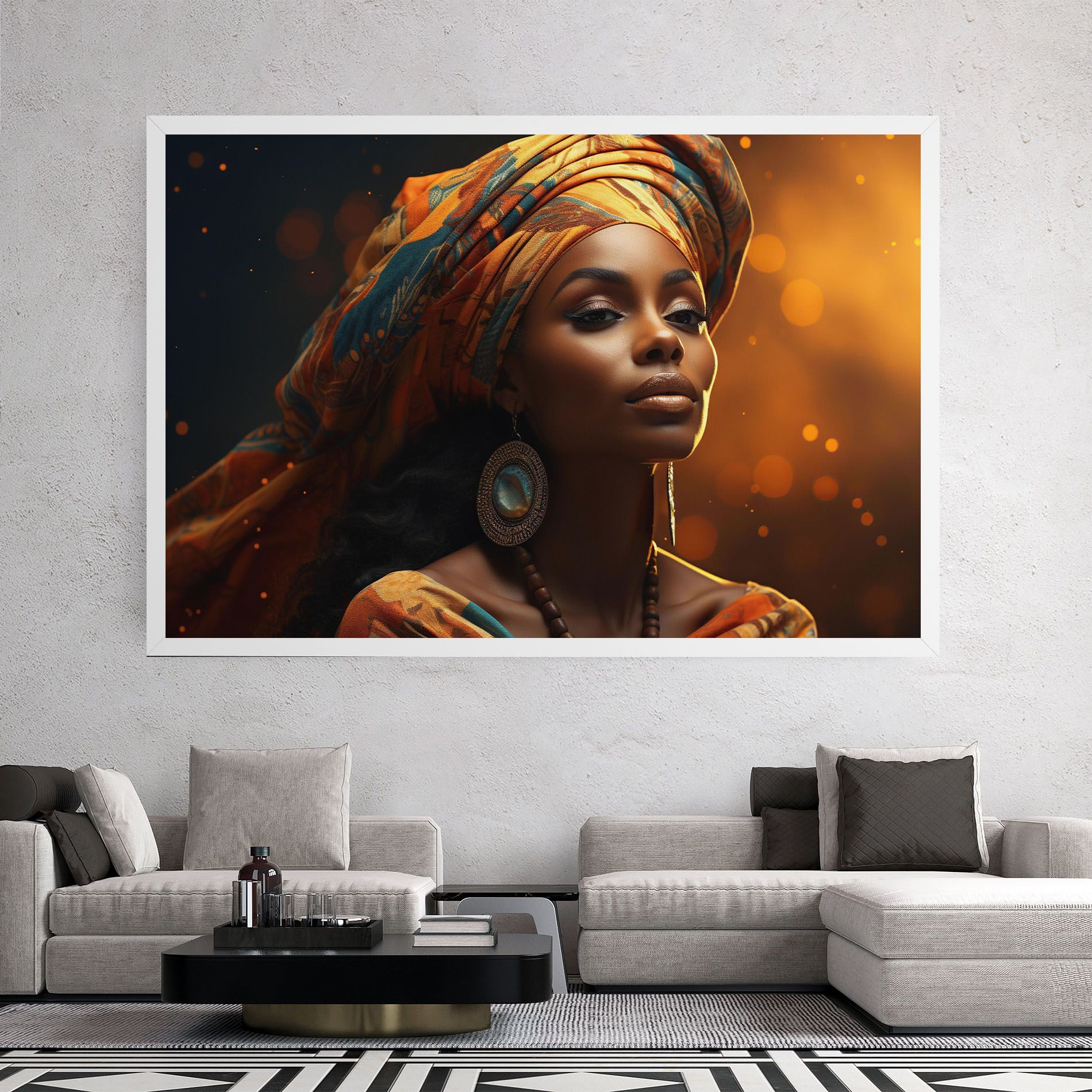 Fashion African Portrait mockup 2