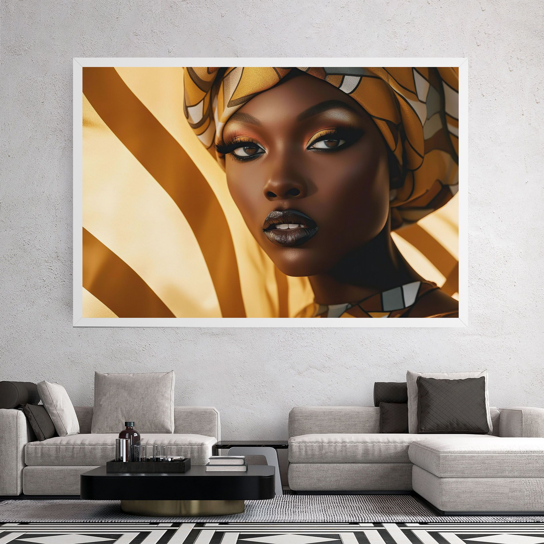 Fashion African Woman mockup 2