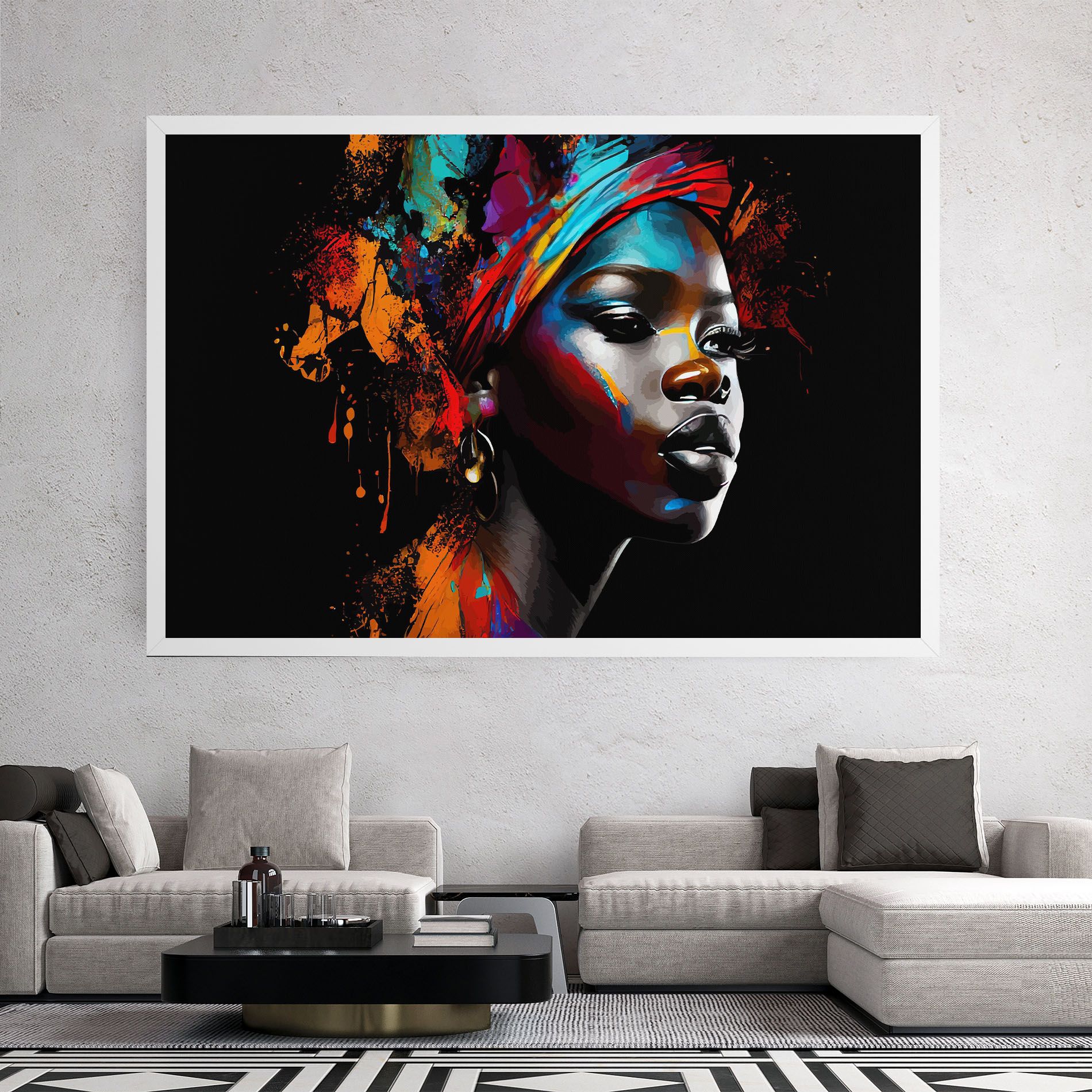 Pretty African Art Splash mockup 2