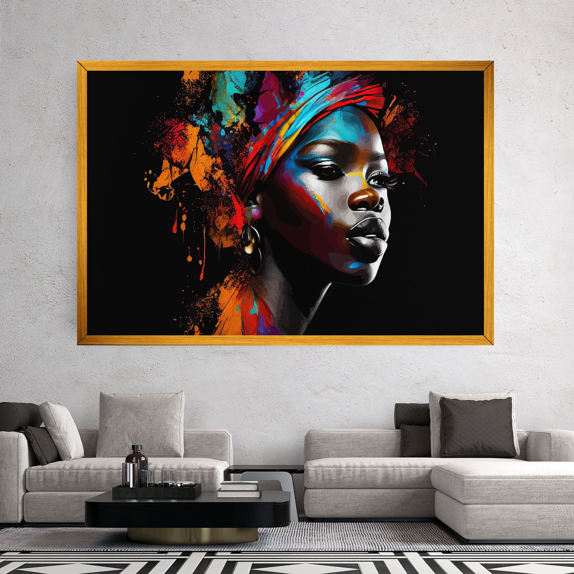 Pretty African Art Splash mockup 2