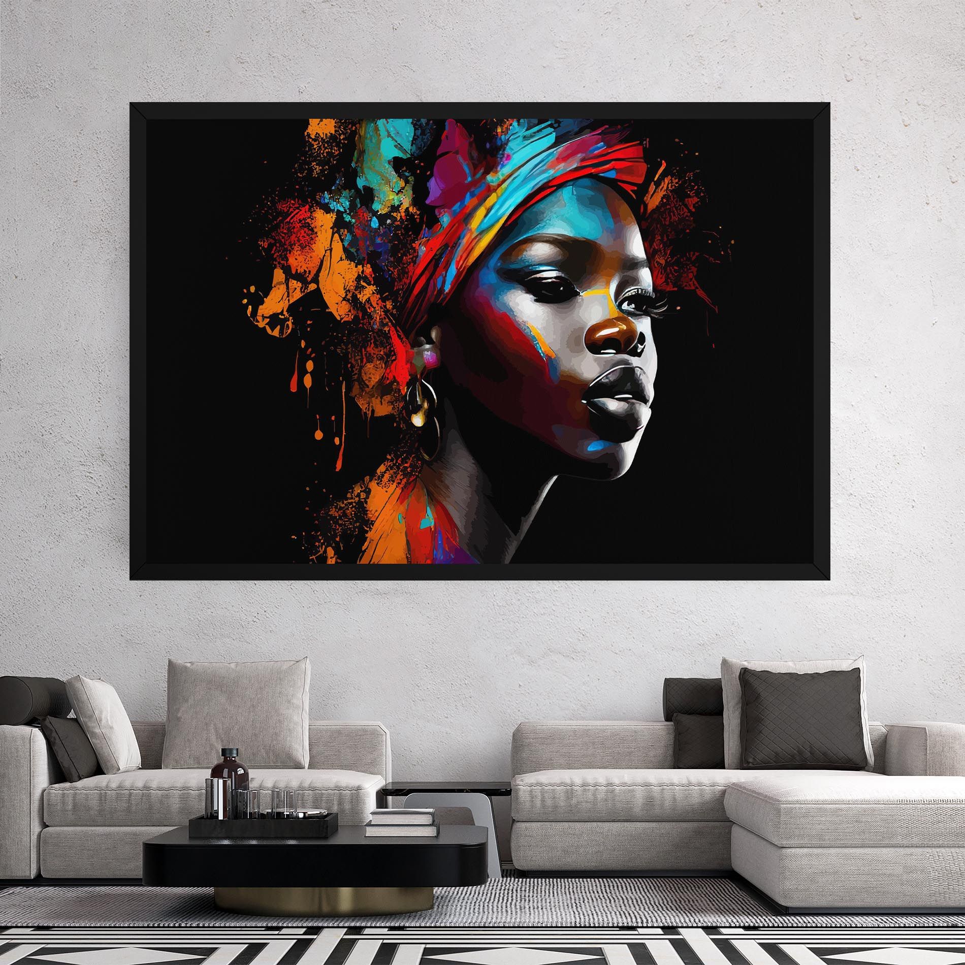 Pretty African Art Splash mockup 2