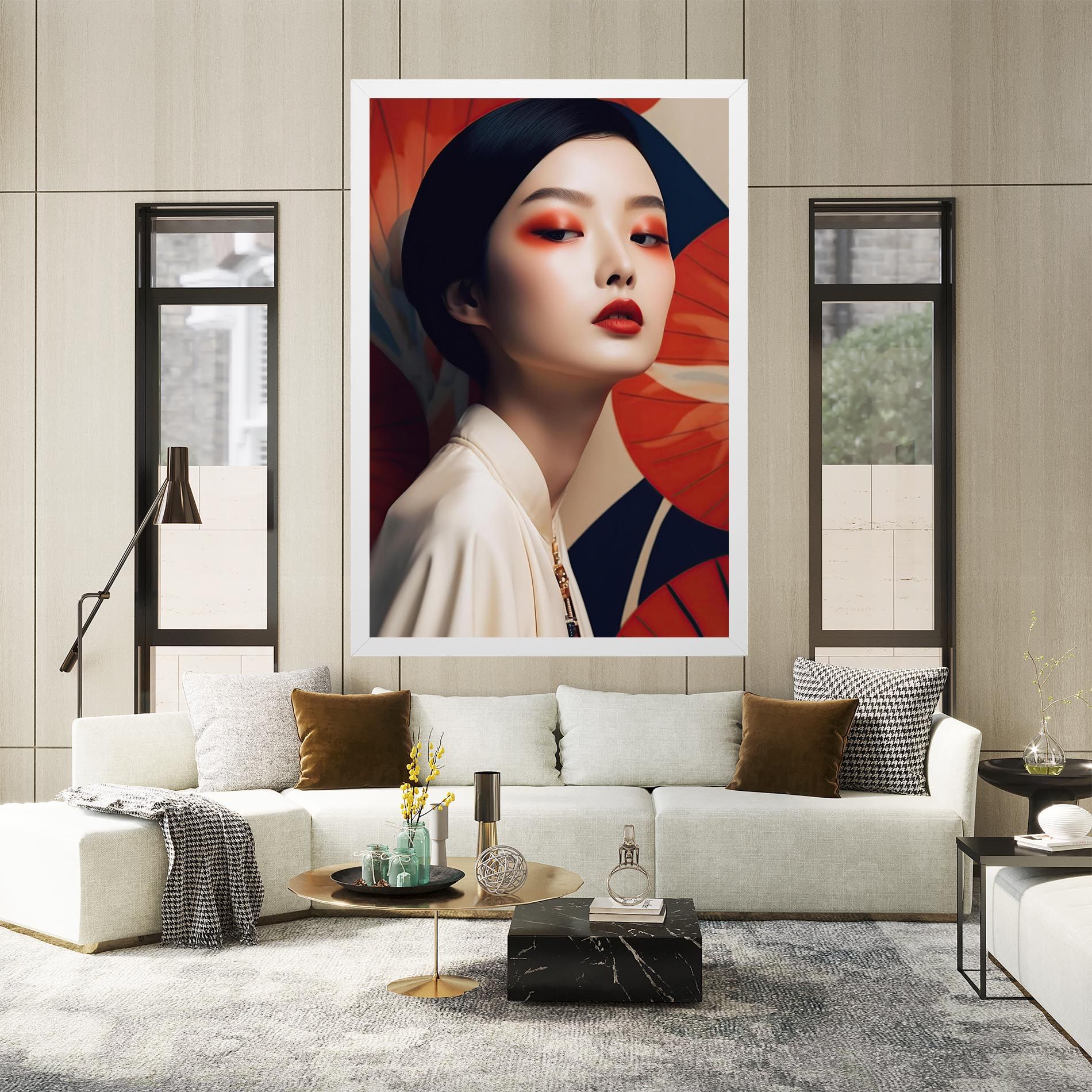 Asiatic Red Lips mockup 2