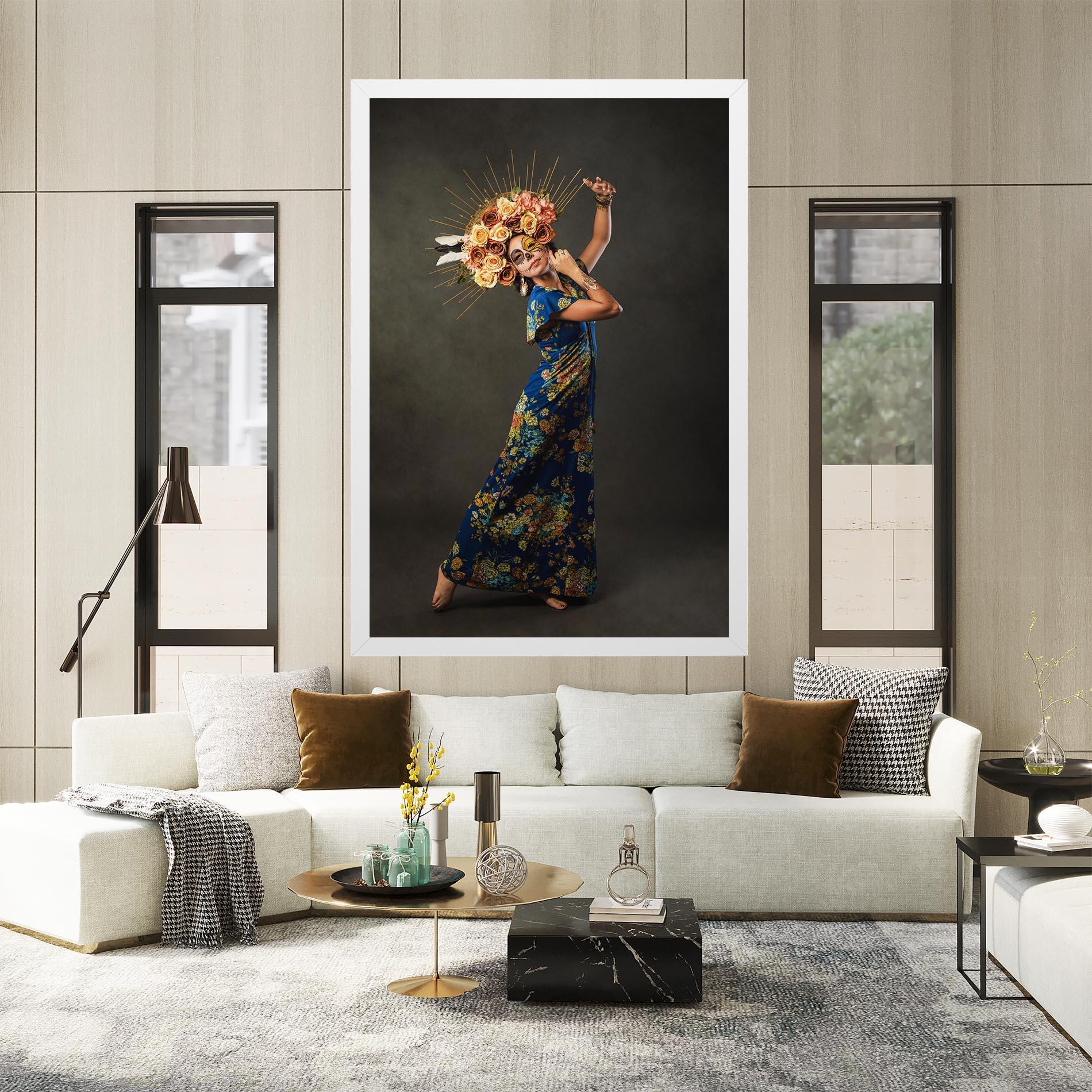 Leinwandbild Sugar Skull Face mockup 2