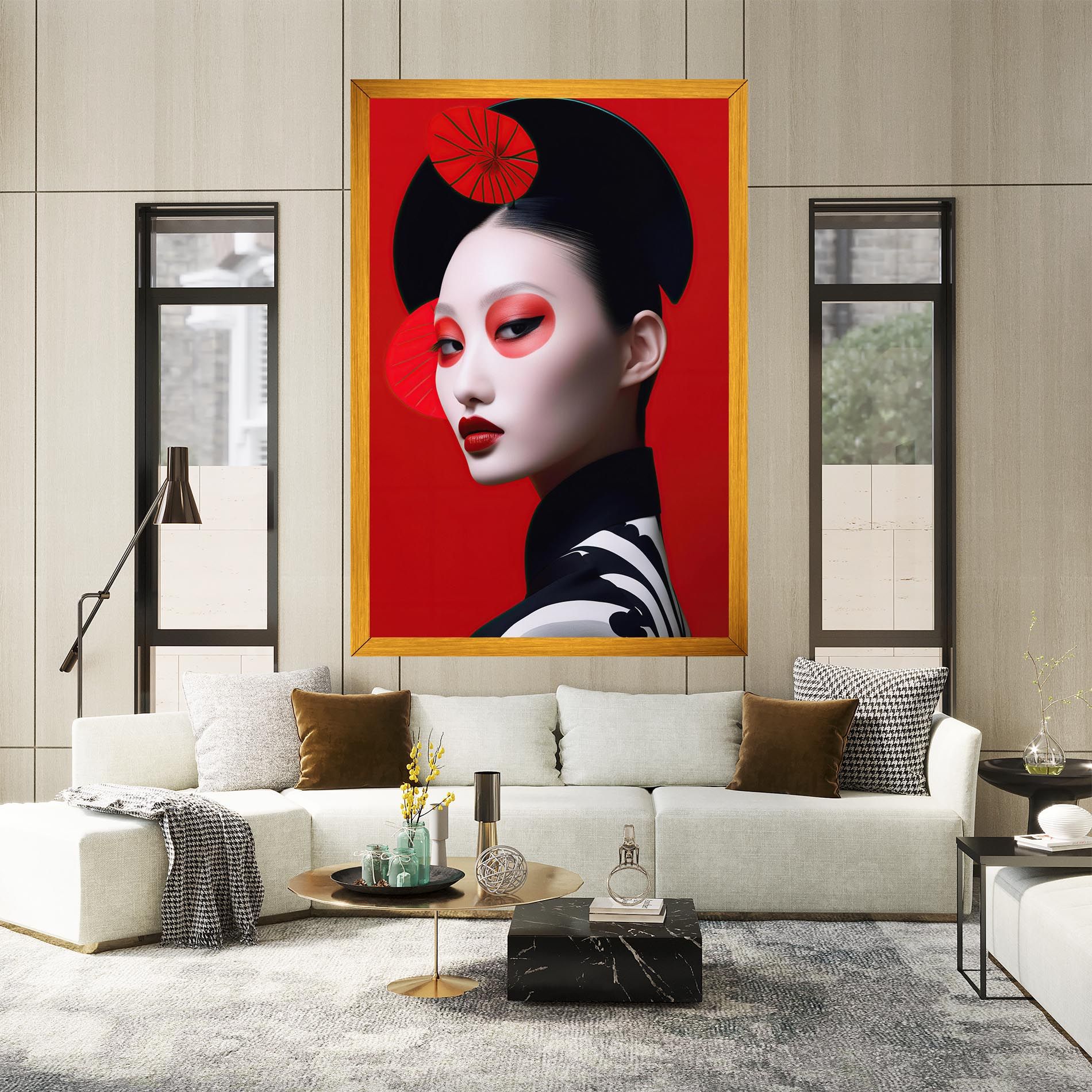 Asiatic Red Makeup mockup 2