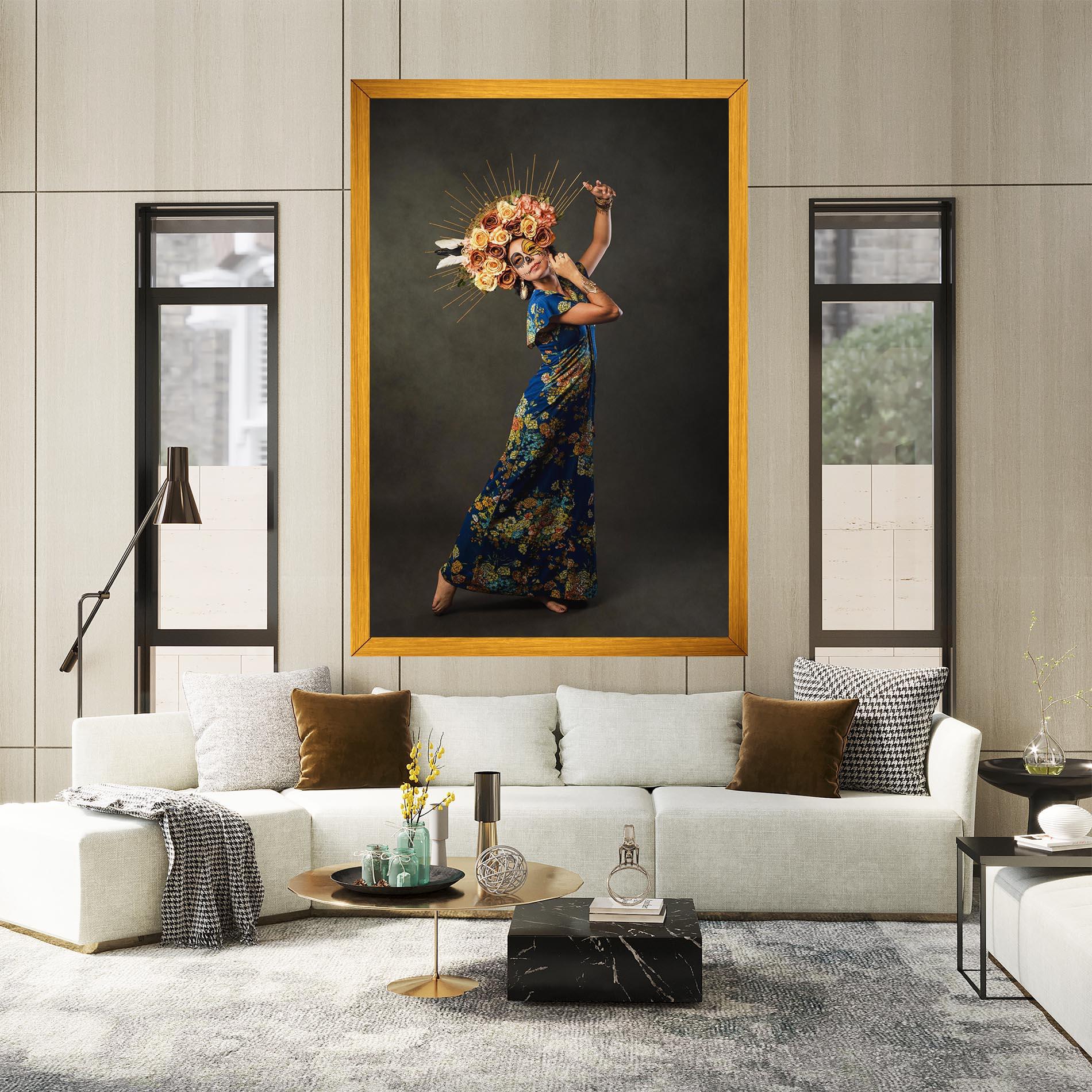 Leinwandbild Sugar Skull Face mockup 2