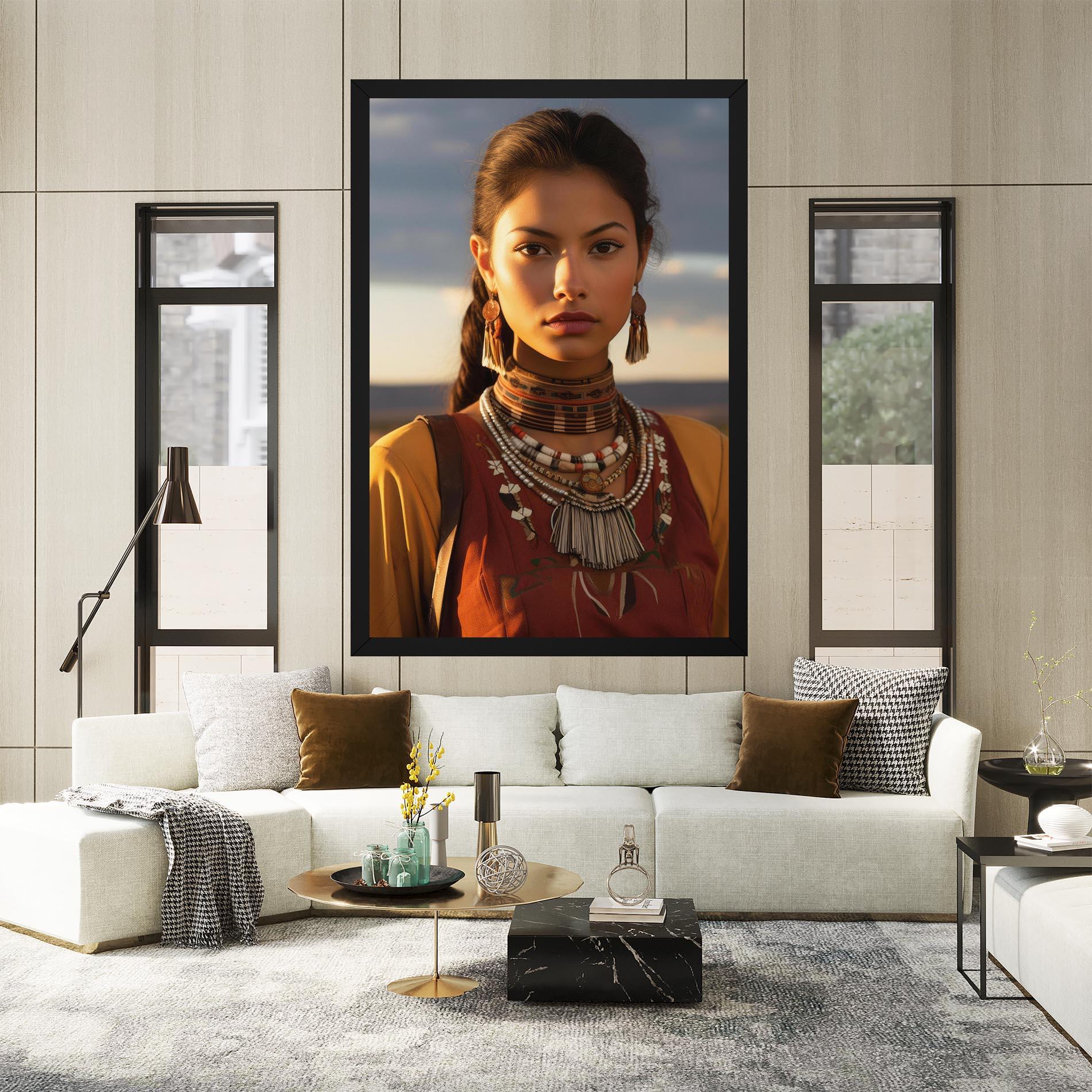 Leinwandbild Native American Desert mockup 2