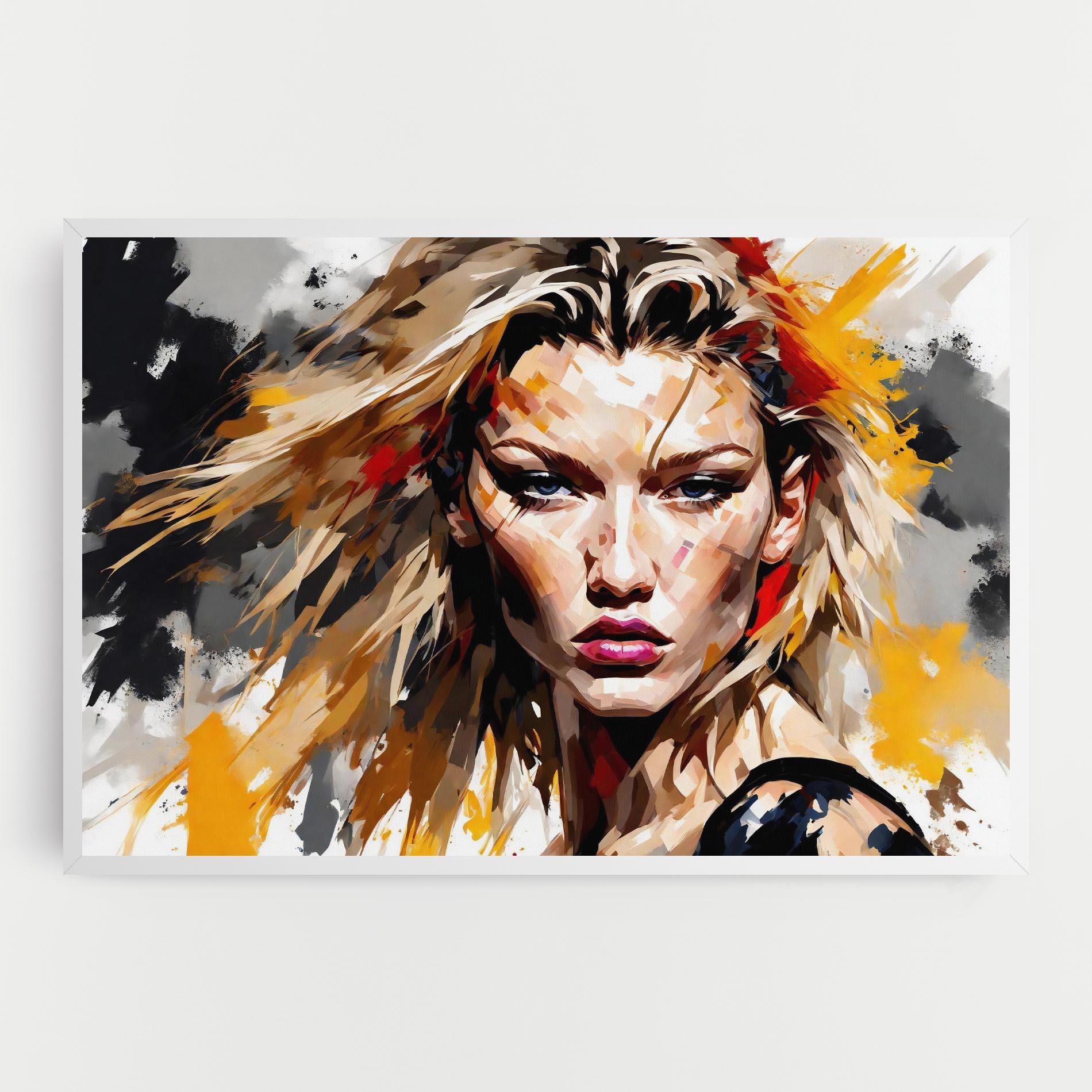 Leinwandbild Blond Hair Splash mockup 0