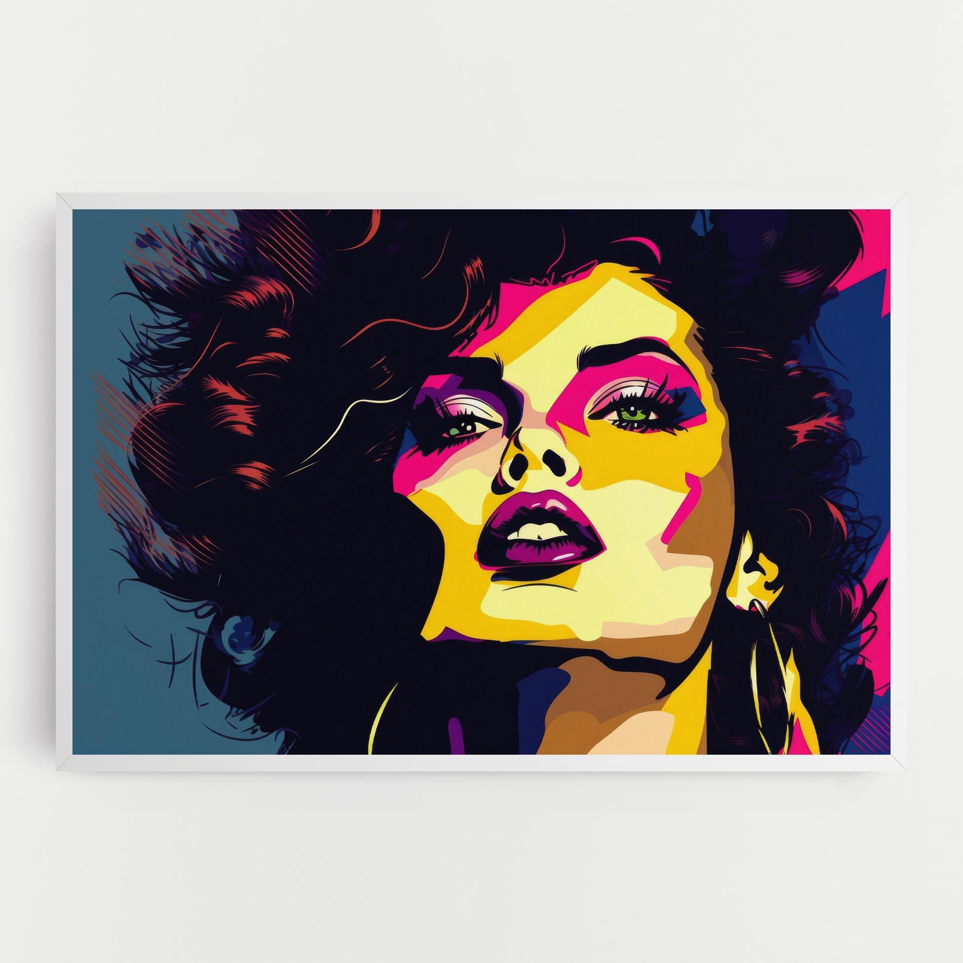 Leinwandbild Pop Art Portrait Woman mockup 0