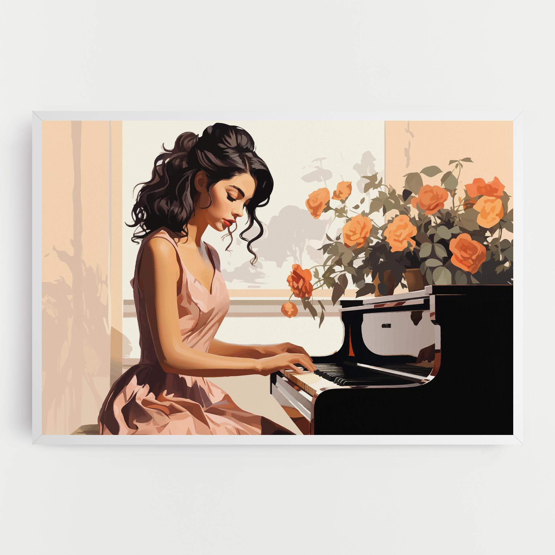 Leinwandbild Singer Painting mockup 0